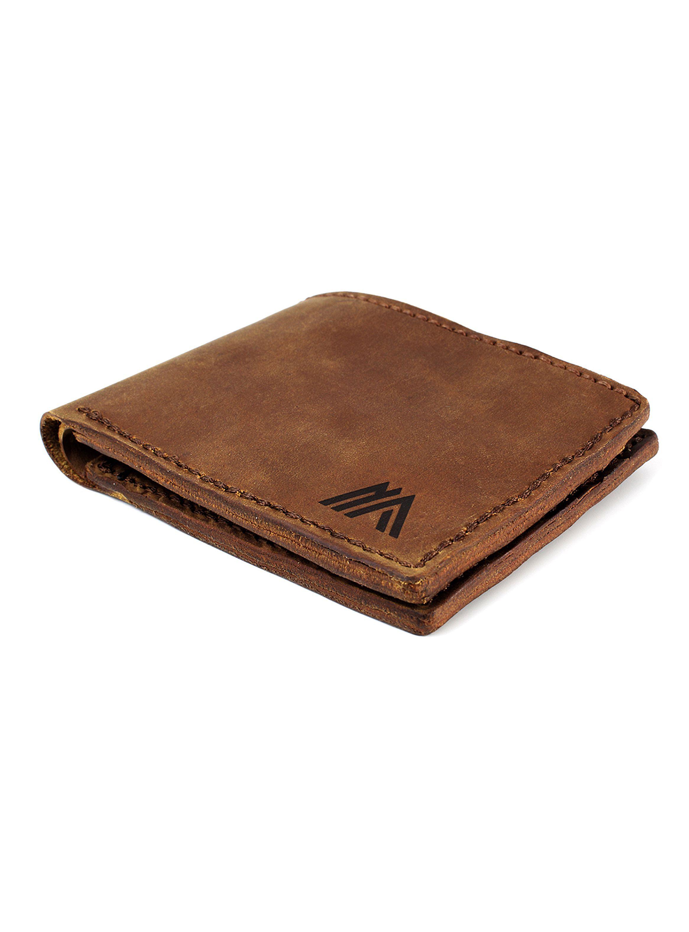 Billetera Estilo Clásico de Cuero Café para Hombre-6