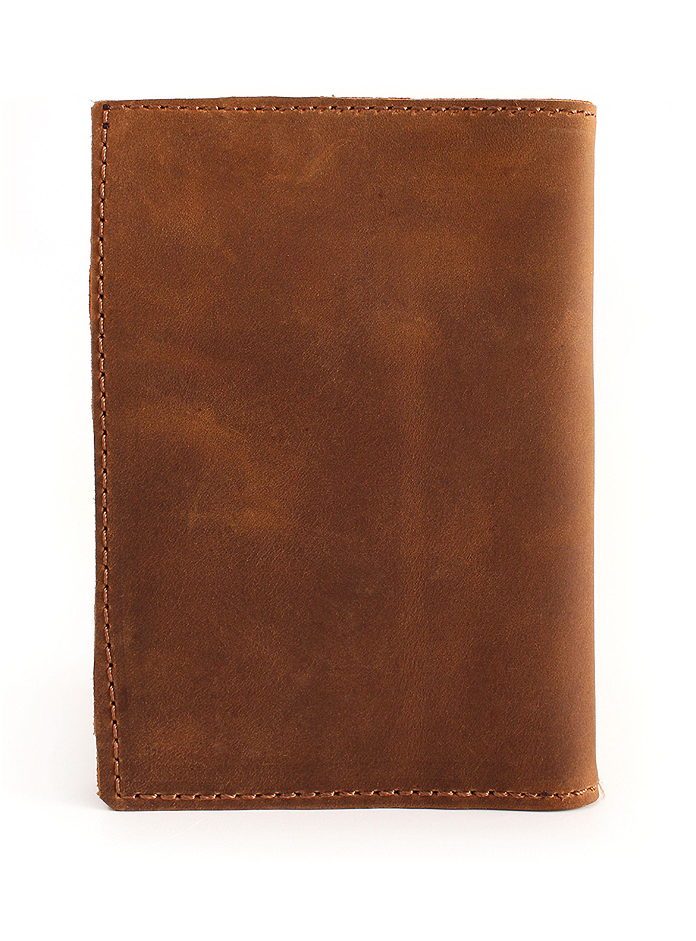 Porta Pasaporte Porta Documentos Viaje Funda de Cuero Café-6