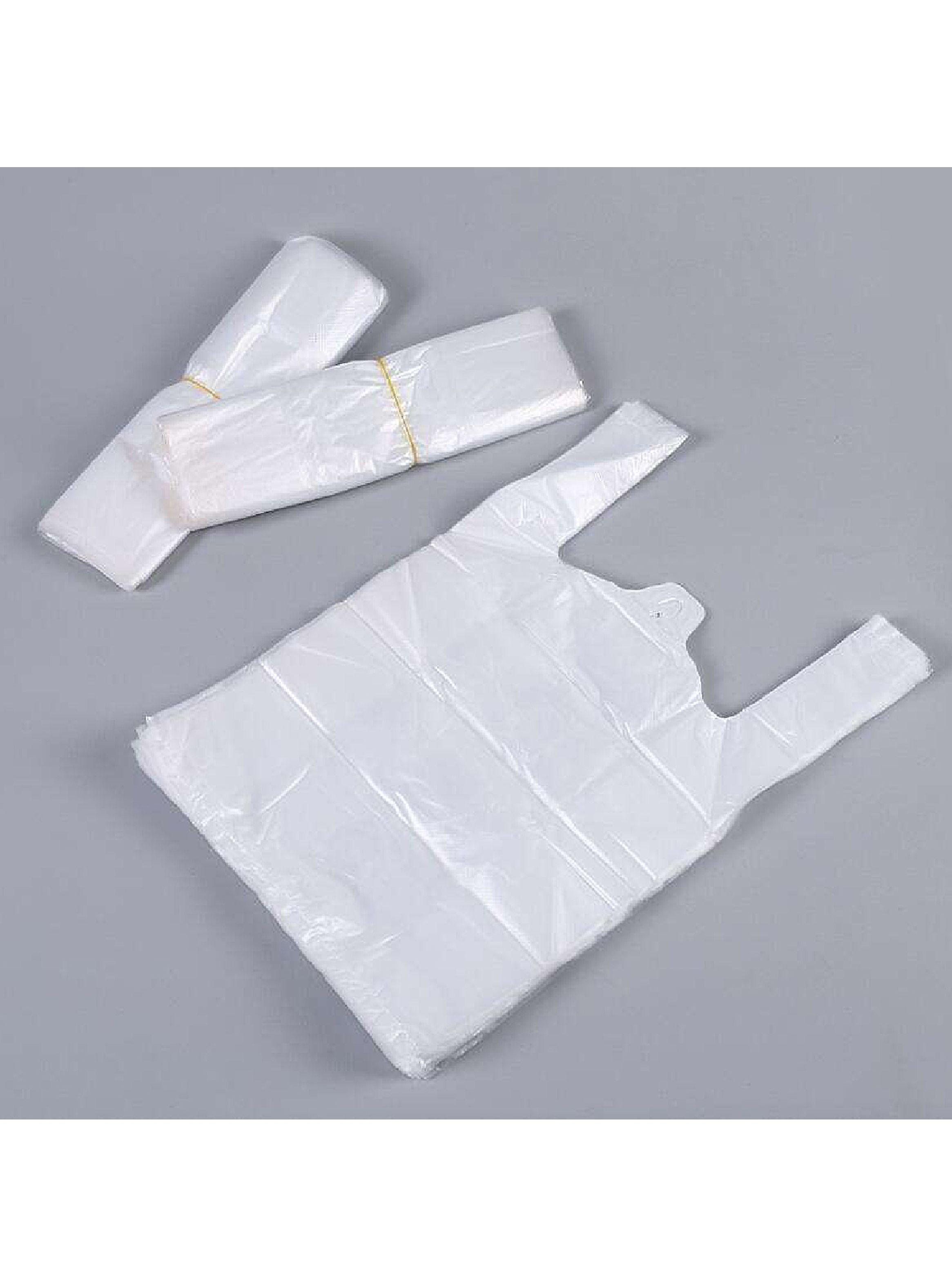 Bolsas de Basura Tipo Camisetas Blancas 60x70 100 Unidades-5
