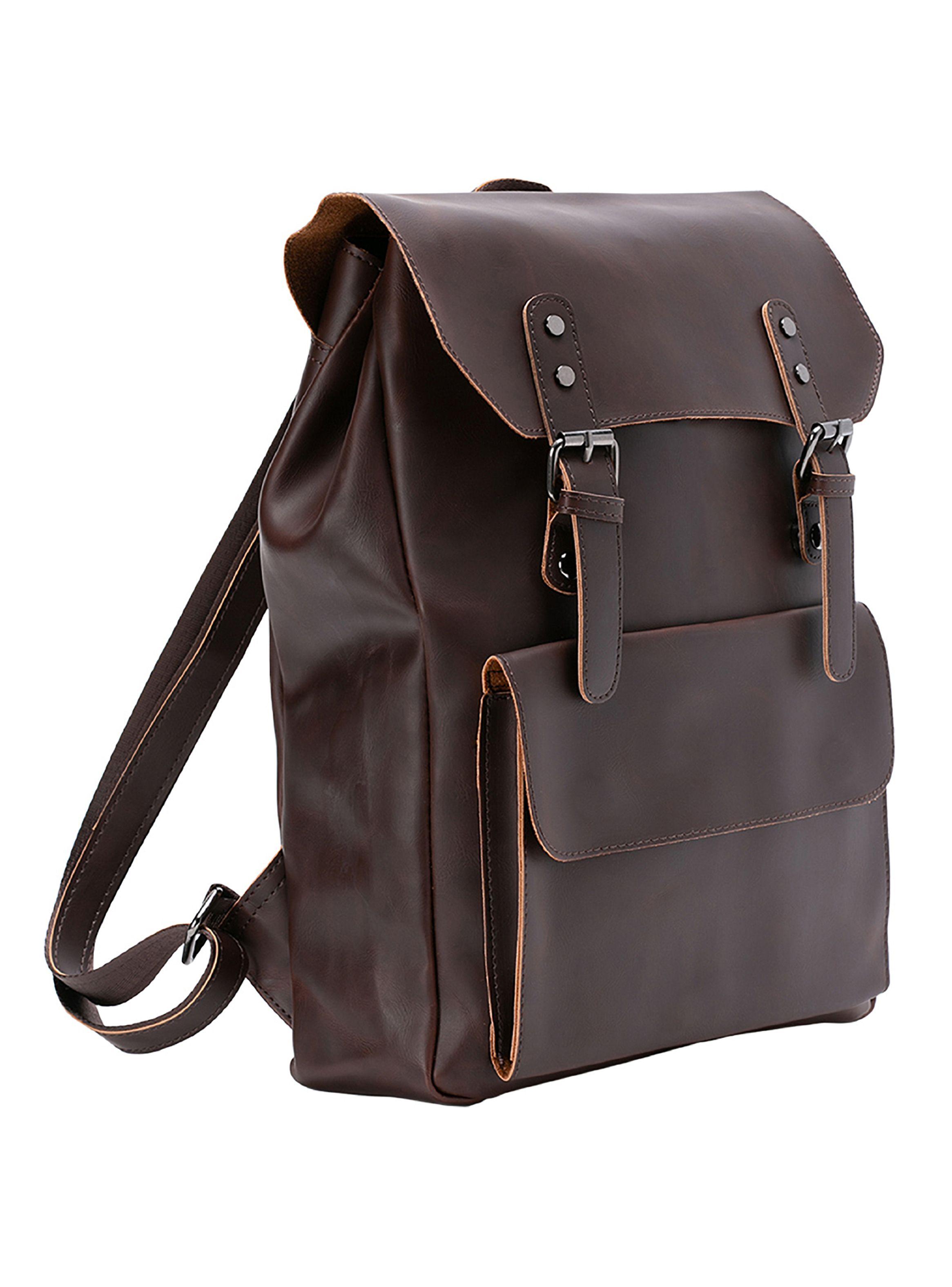 Mochila Organizador Ejecutiva Cuero PU Chocolate-0