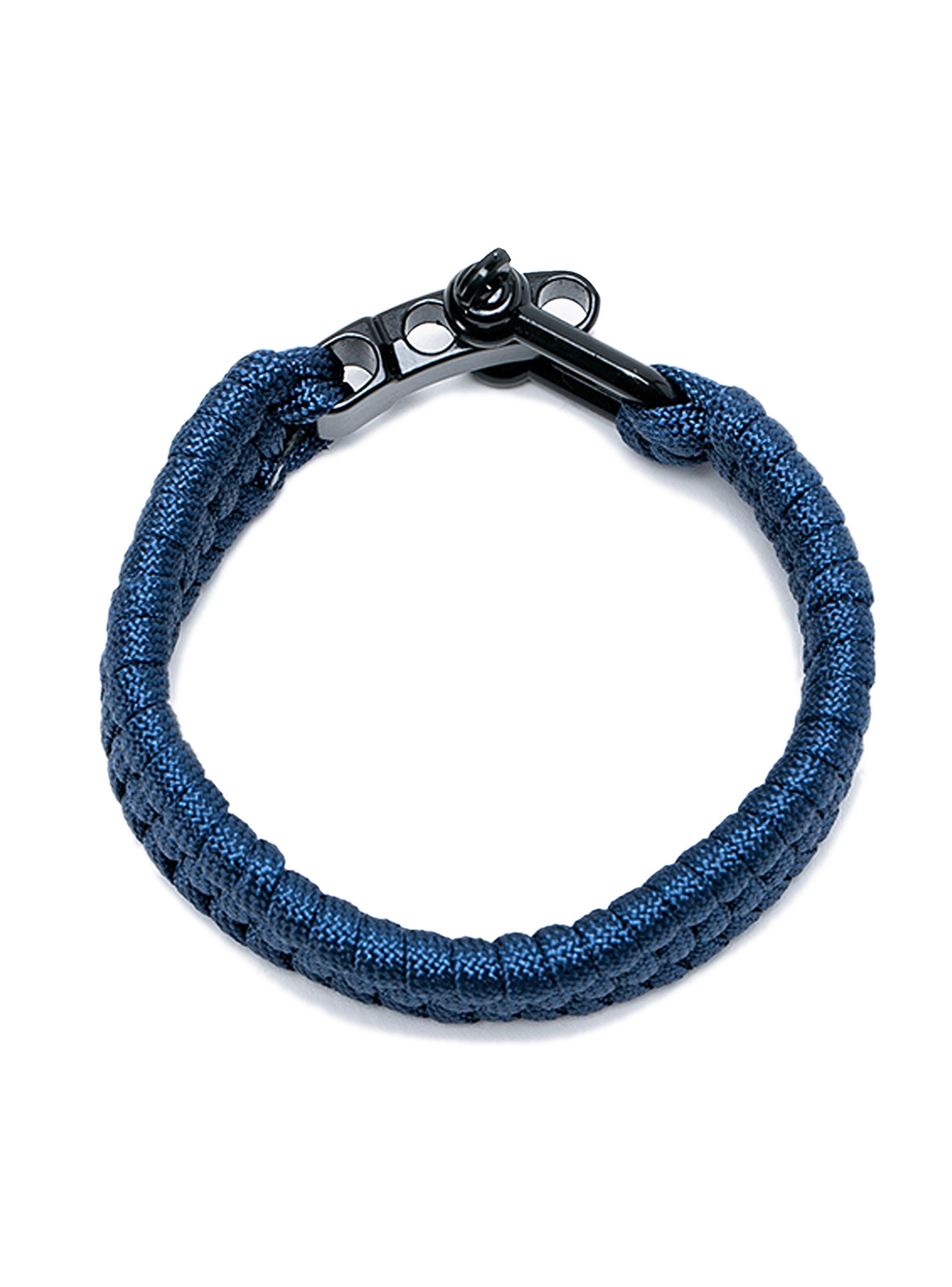 Pulsera Brazalete Ajustable Cuerda Azul Outdoor-2