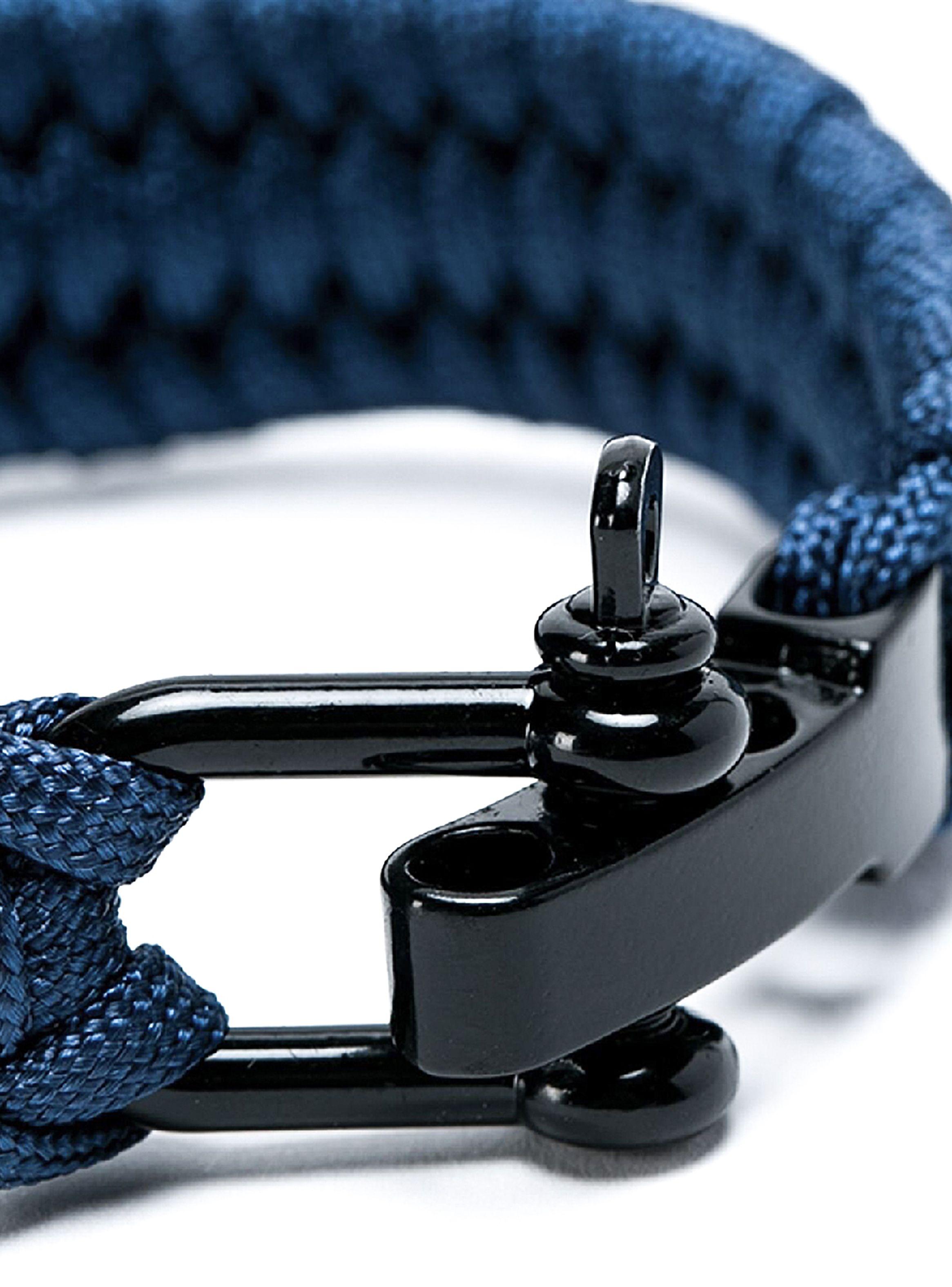 Pulsera Brazalete Ajustable Cuerda Azul Outdoor-3