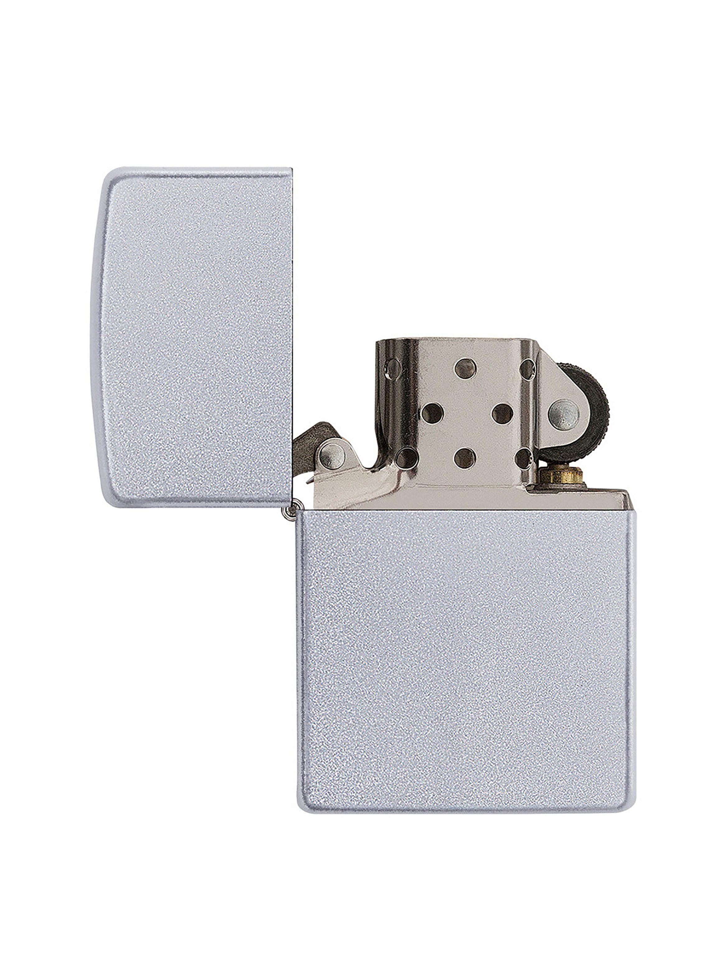 Encendedor Zippo Lighter Classic Satin Chrome Plata-2