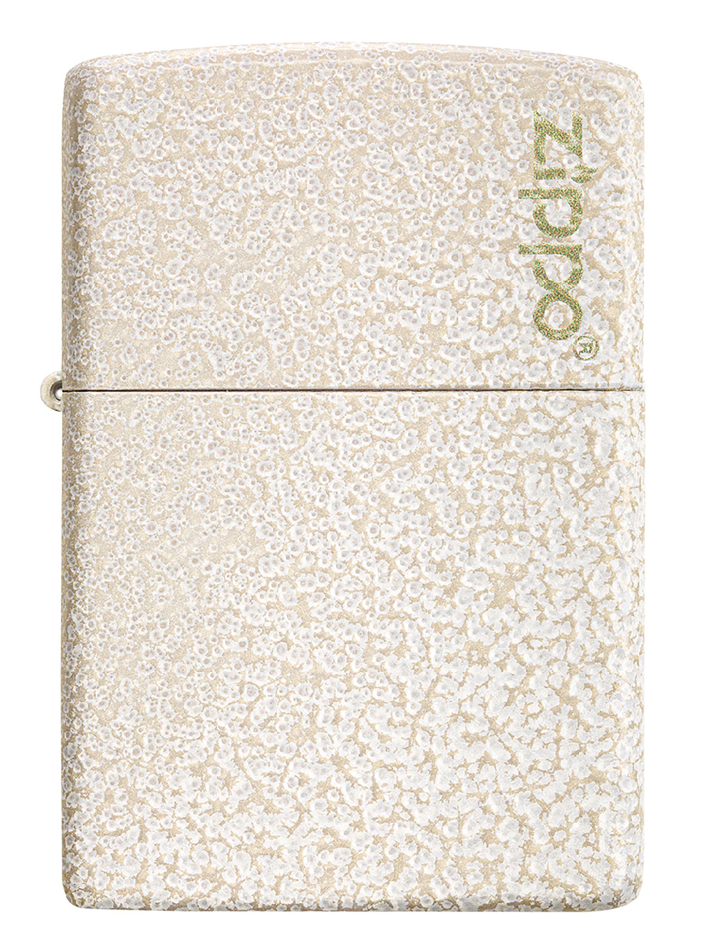 Encendedor Zippo Lighter Classic Mercury Glass Logo Blanco-1