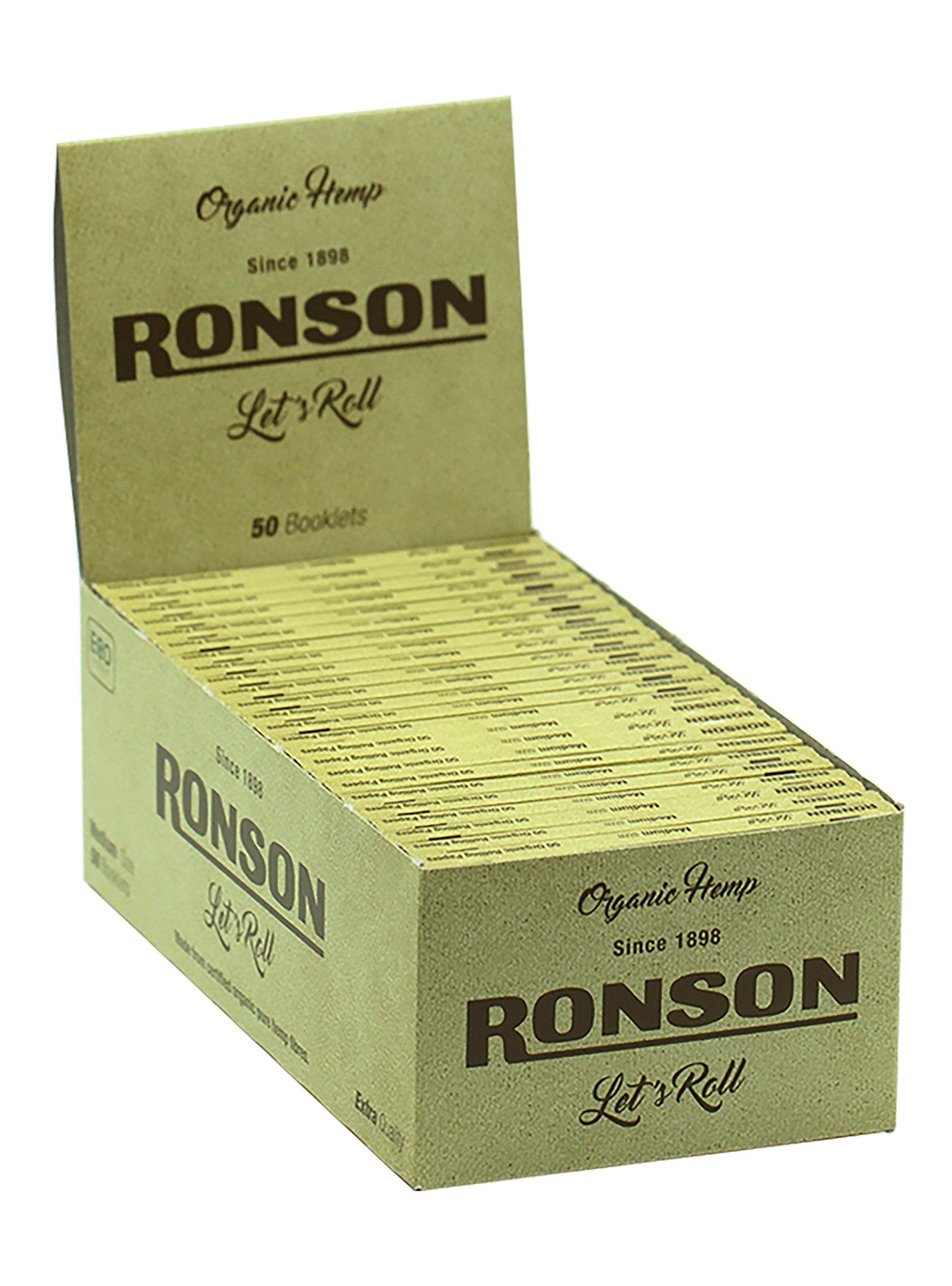 Papel de Fumar Caja x 25 libritos Papelillo Ronson Orgánico-4
