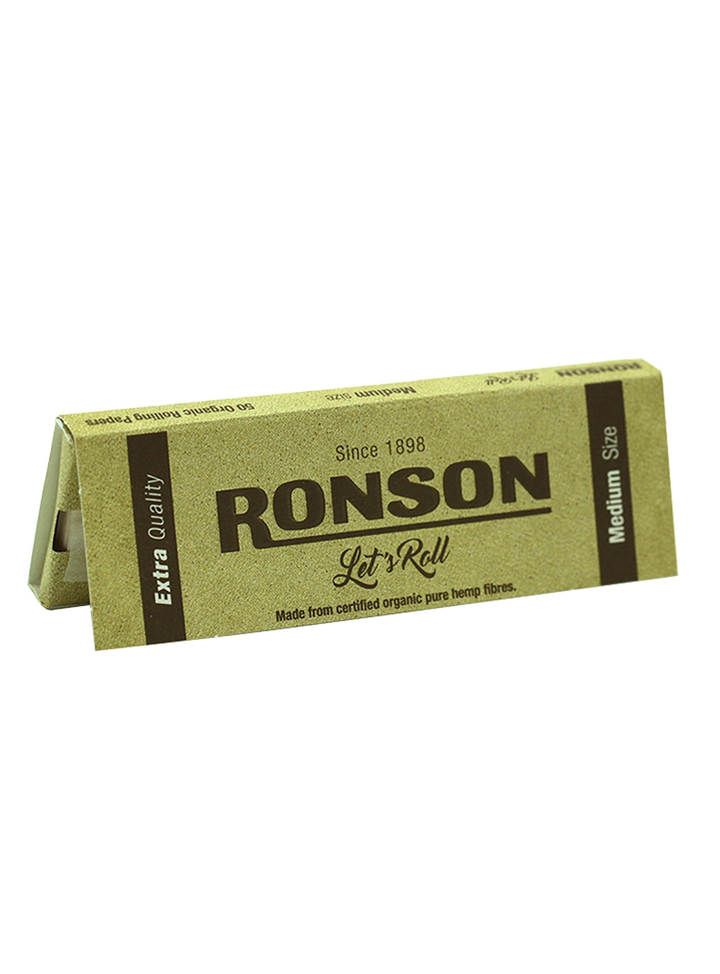 Papel de Fumar Caja x 25 libritos Papelillo Ronson Orgánico-1