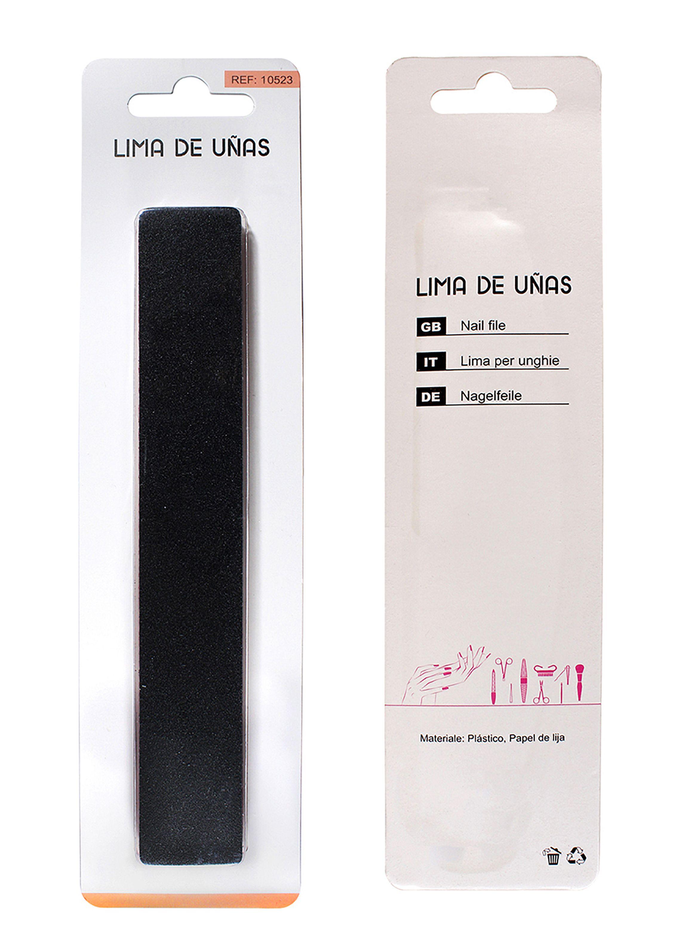 Pack Caja 24 limas negras rectangulares 100/180-4