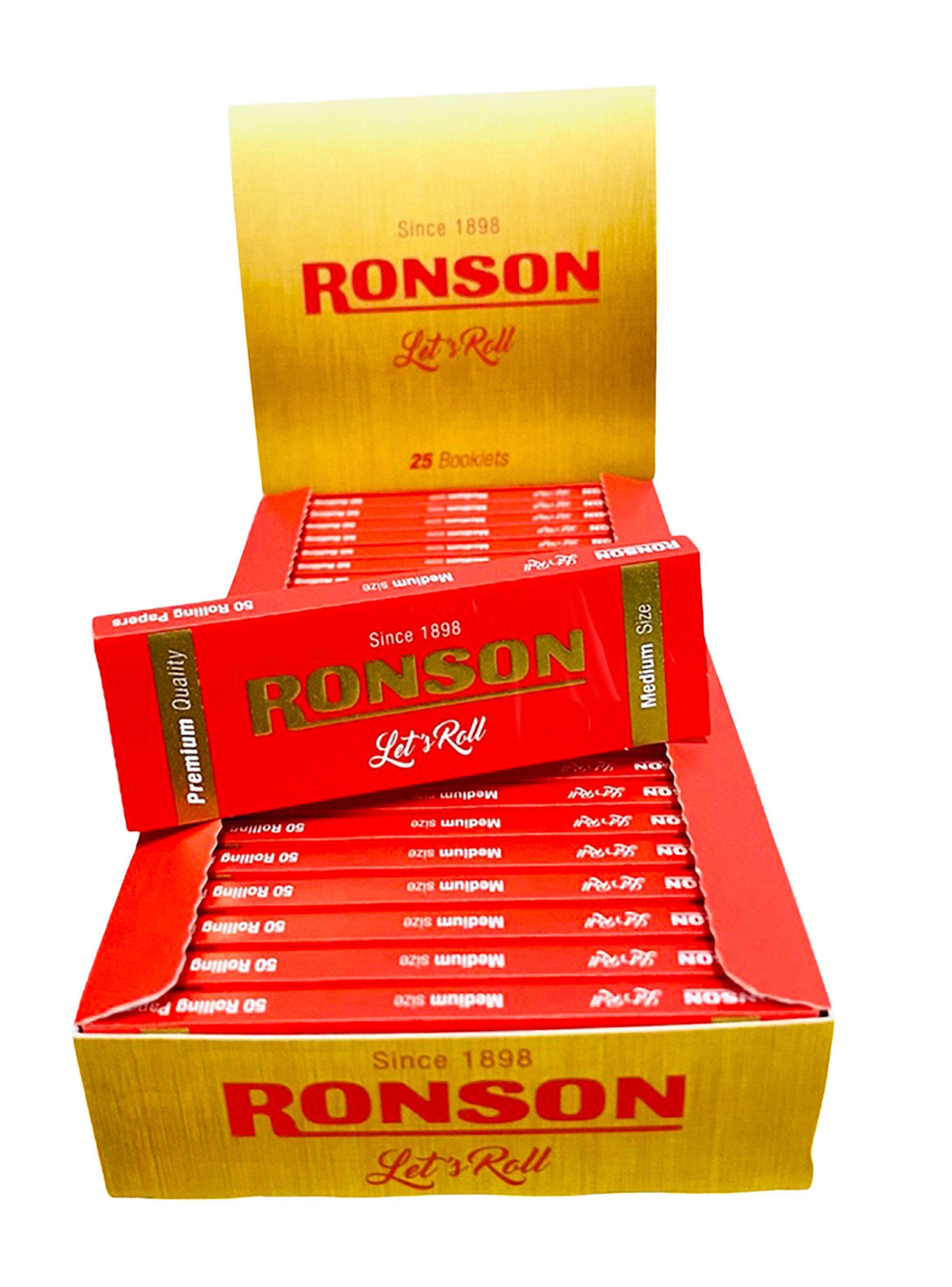 Papelillos Ronson Premium Papel de Fumar Caja x 25 libritos-0