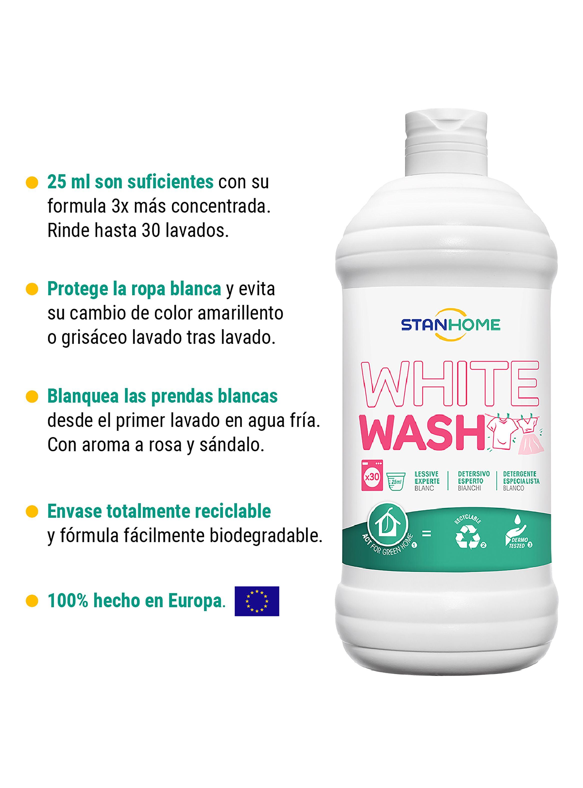 Detergente Concentrado Ropa Blanca Stanhome White Wash 750ml-3
