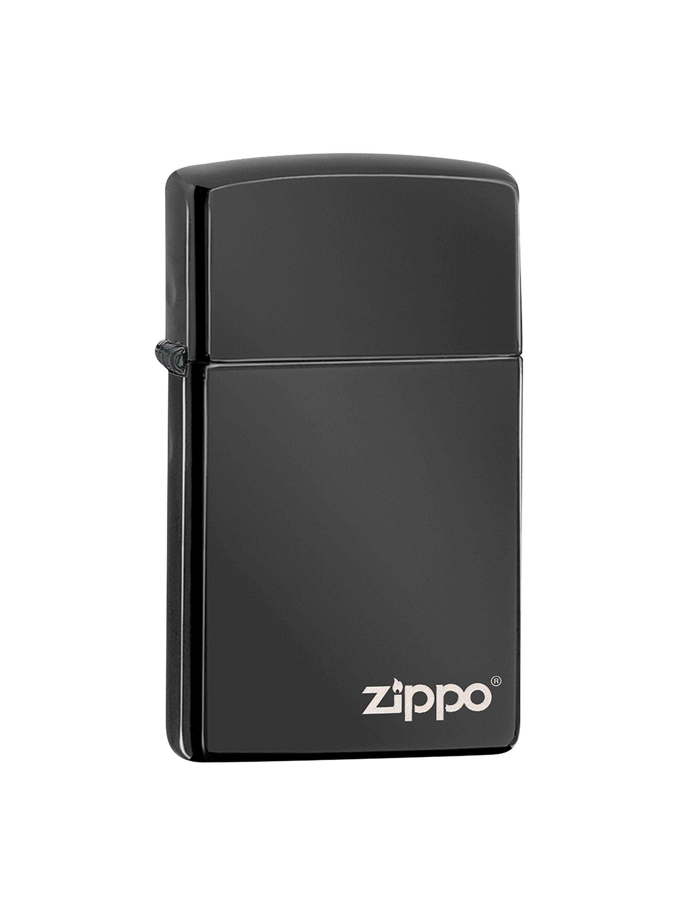 Encendedor Zippo Lighter Slim Ebony Logo Negro-0