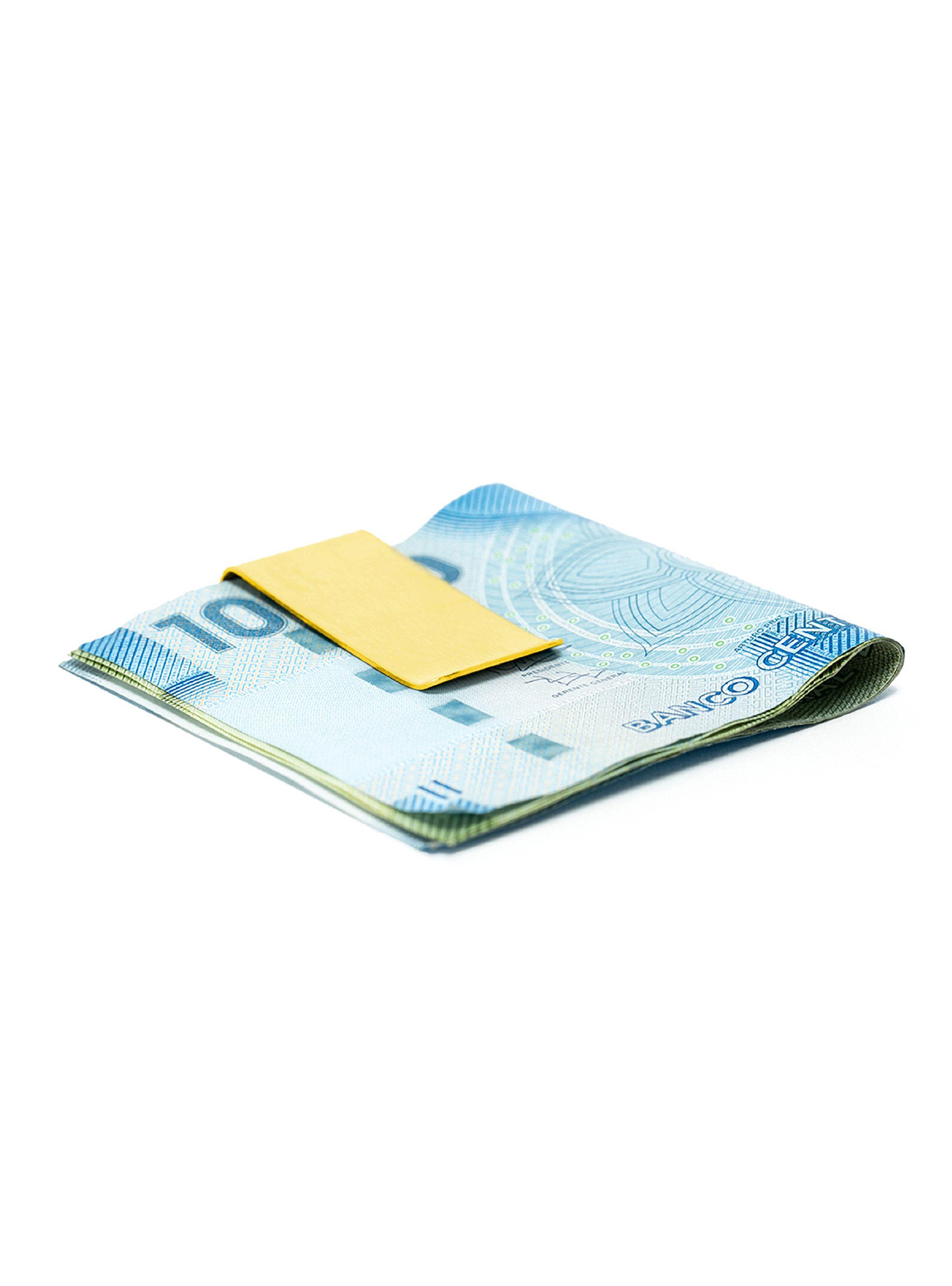 Clips Metálico para Sujetar Billetes Dorado-3
