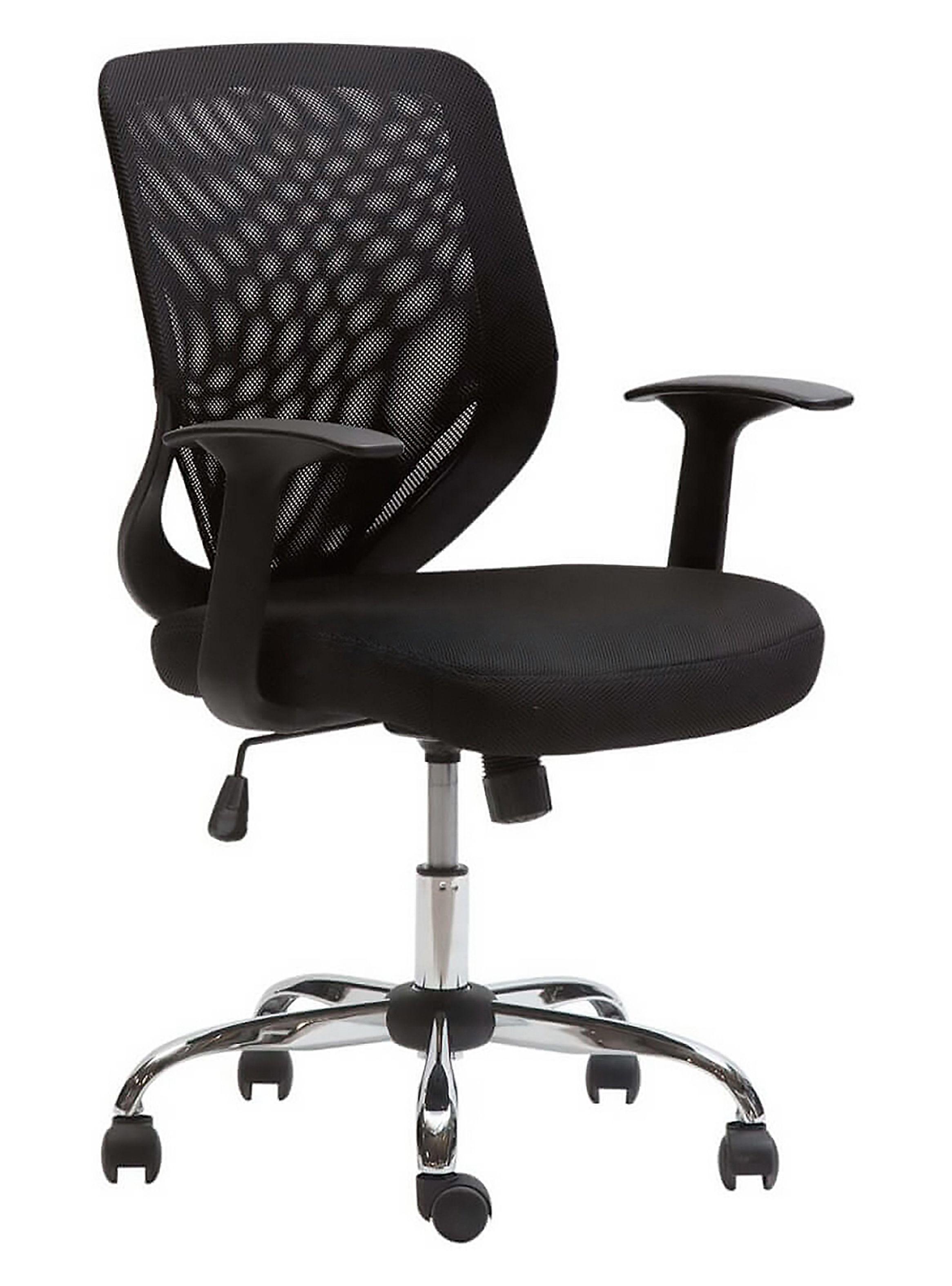 Silla de Escritorio Nil Negra Regulable Reclinable con Apoyabrazos-0