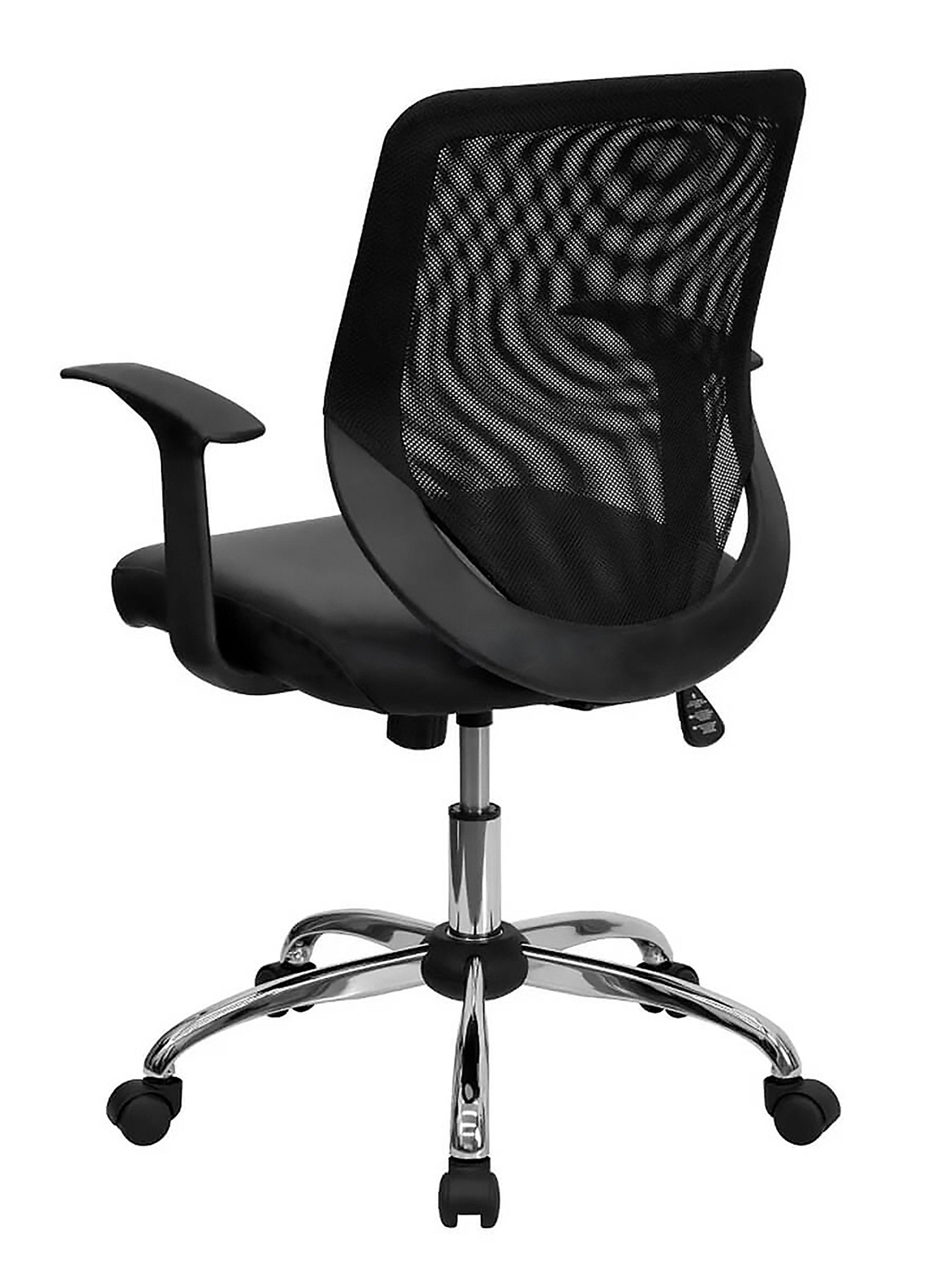 Silla de Escritorio Nil Negra Regulable Reclinable con Apoyabrazos-4