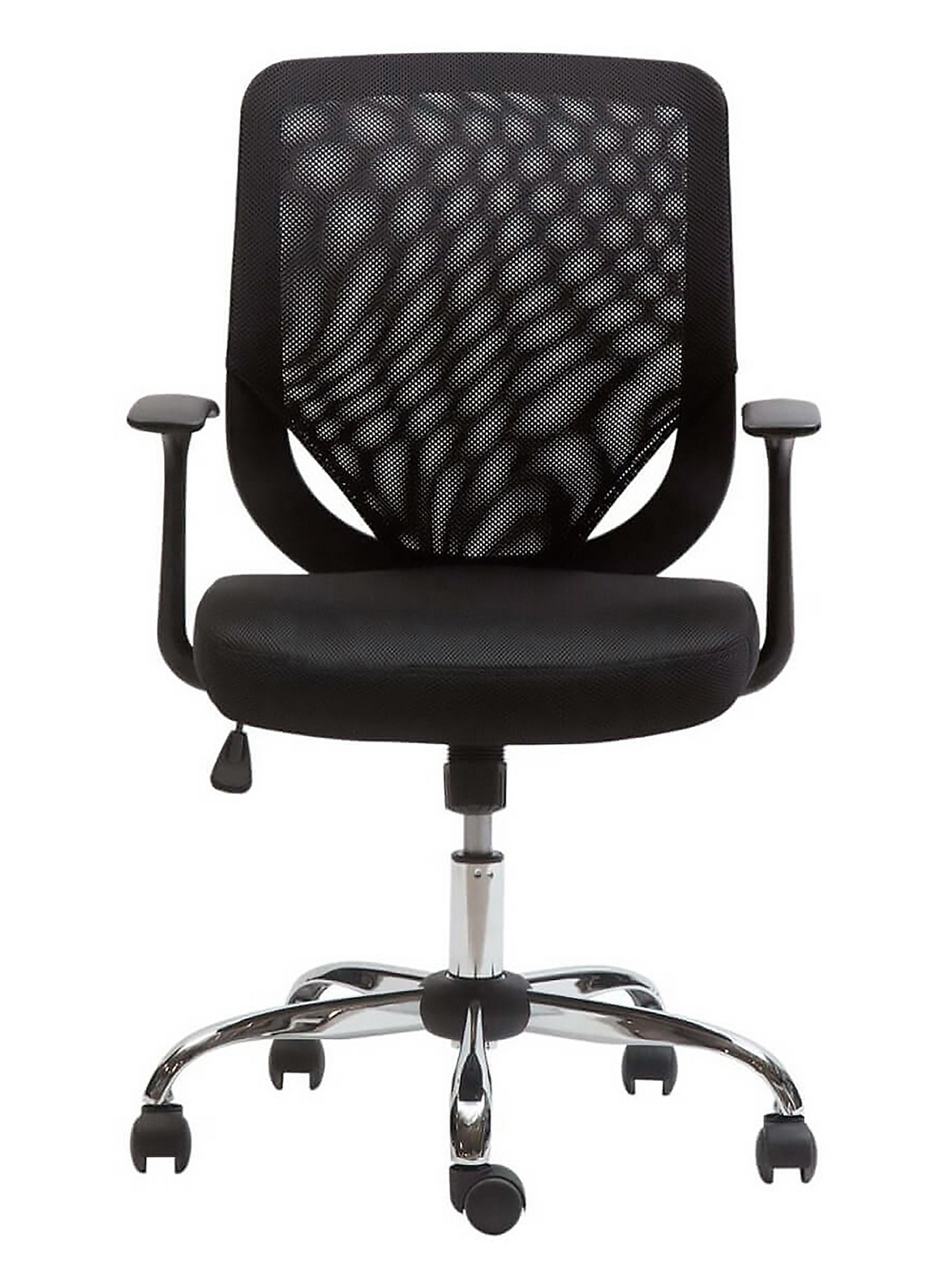 Silla de Escritorio Nil Negra Regulable Reclinable con Apoyabrazos-5