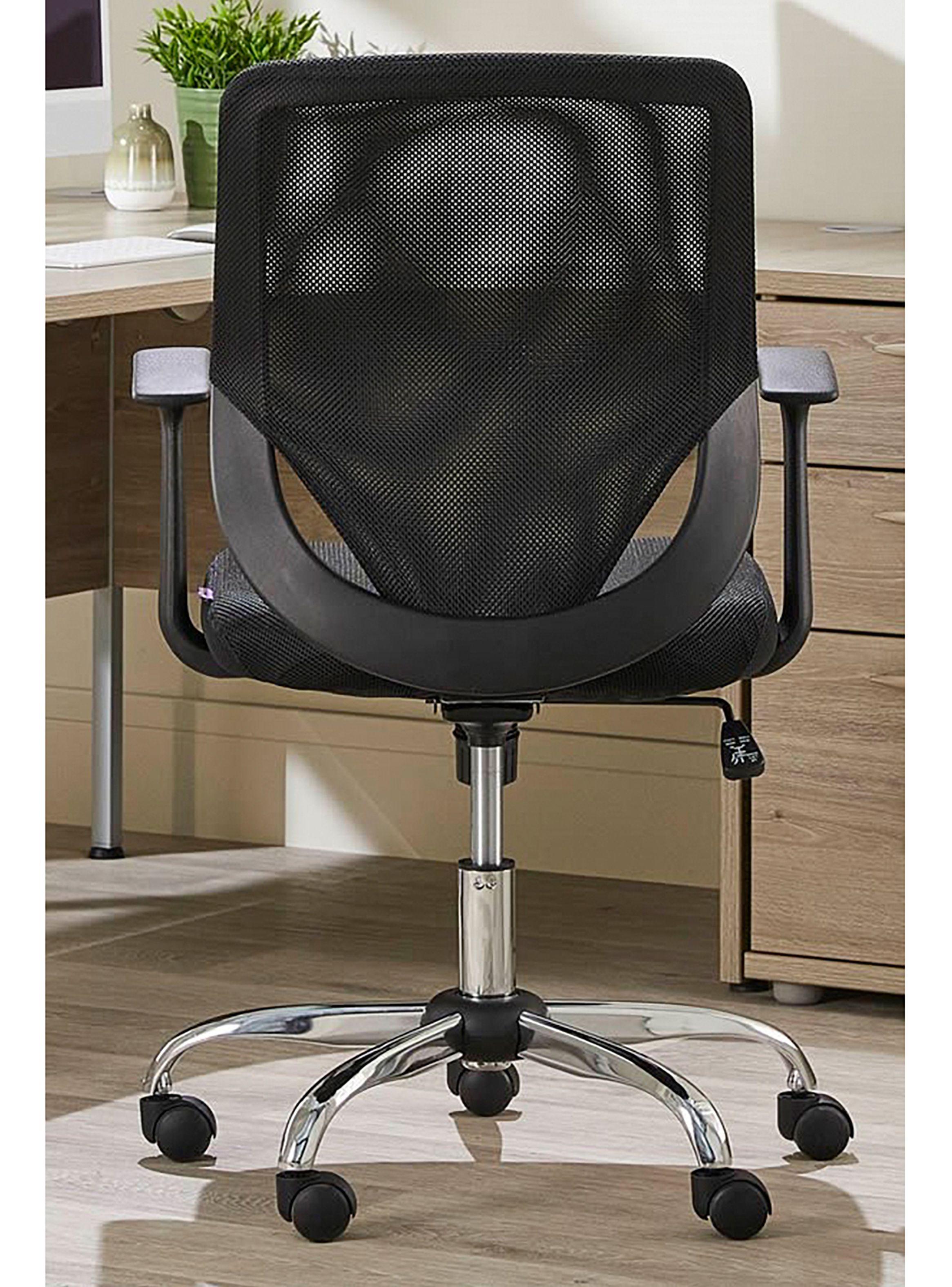 Silla de Escritorio Nil Negra Regulable Reclinable con Apoyabrazos-6