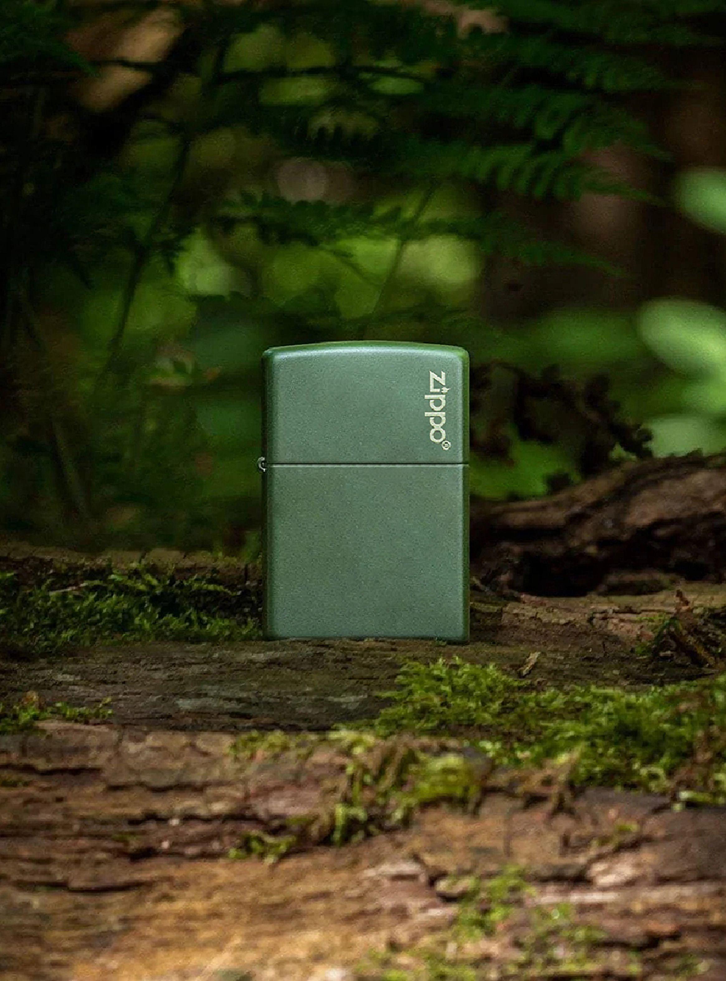 Encendedor Zippo Lighter Classic Green Matte Zippo Logo-5