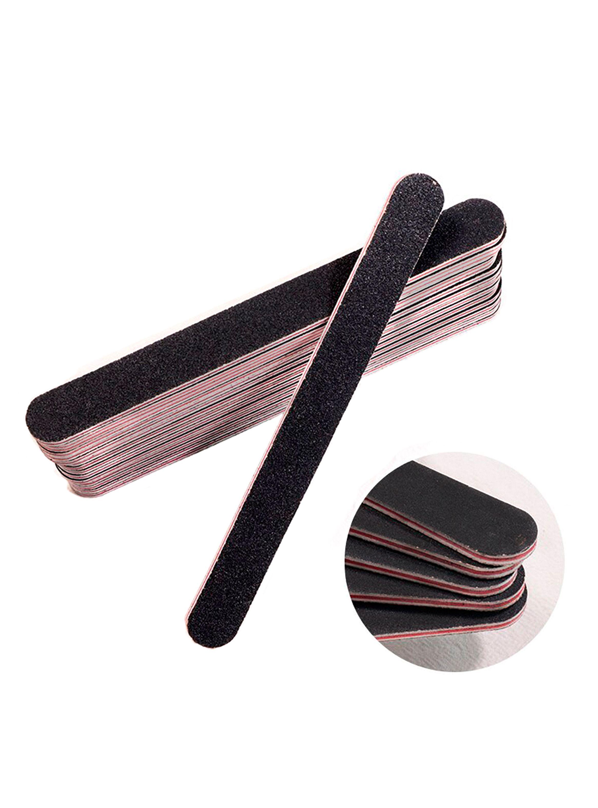 Pack 12 limas negras recta delgada 100/180-0