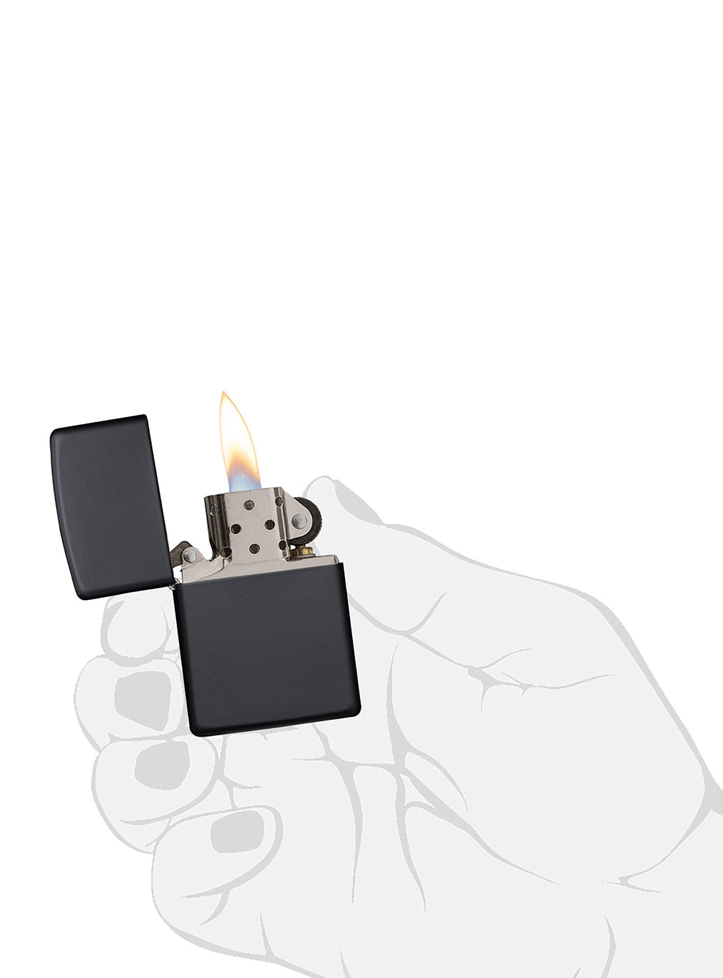 Encendedor Zippo Lighter Classic Black Matte Negro-5