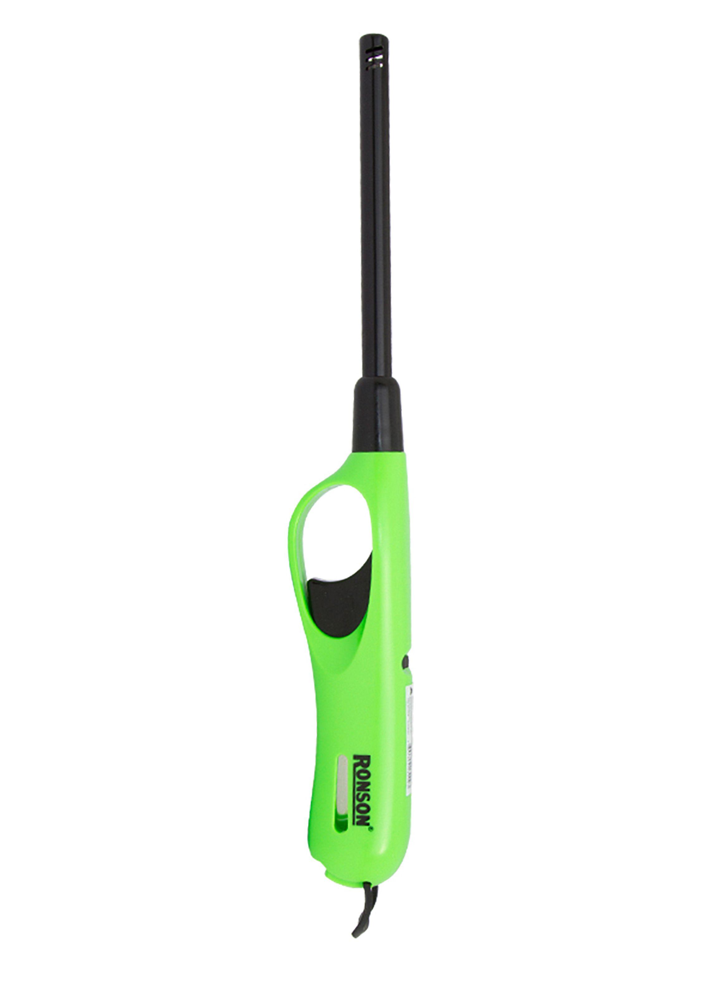 Encendedor Ronson Multipropósito Tubo Largo Con Gancho Verde-0