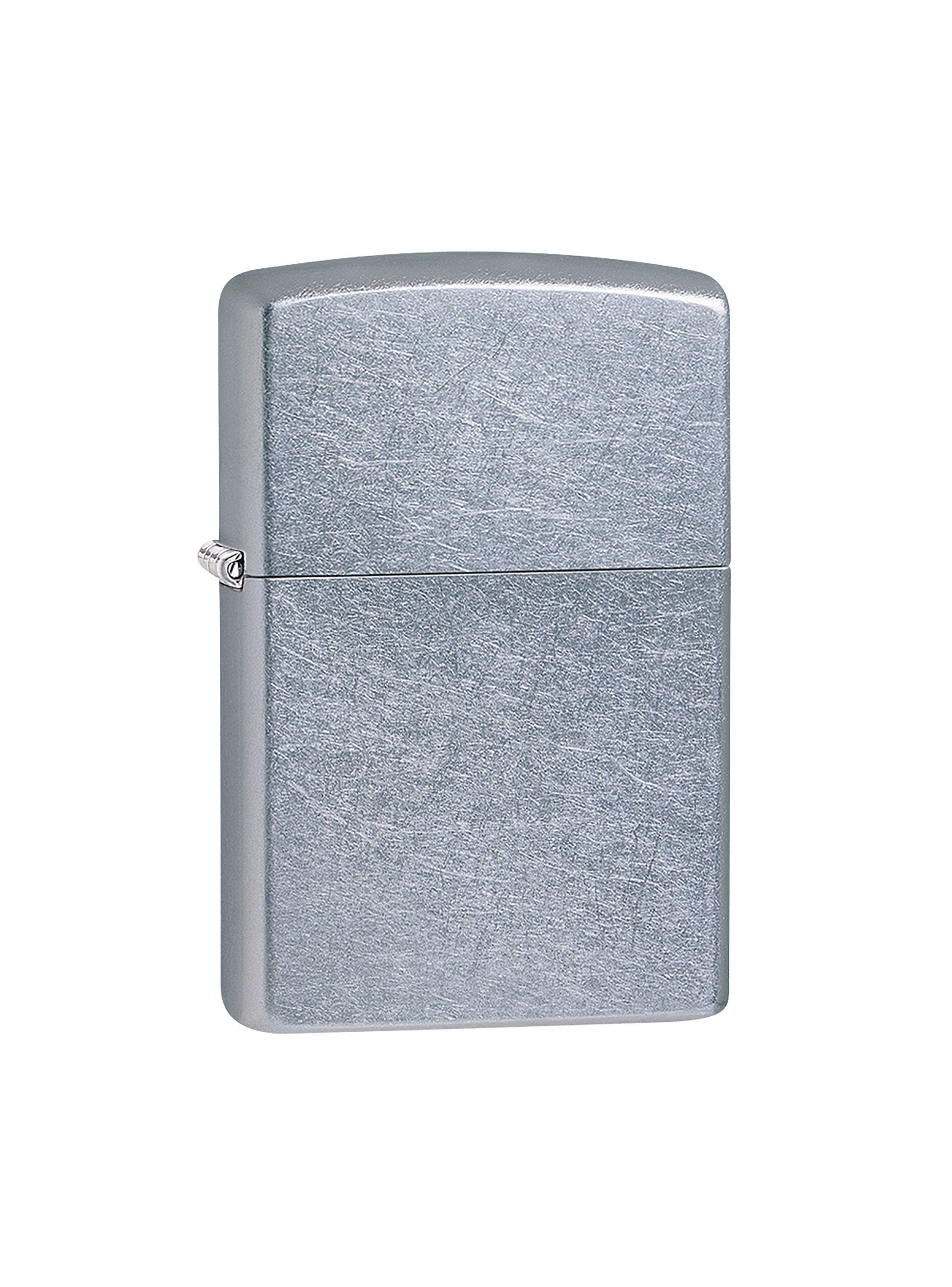 Encendedor Zippo Lighter Street Chrome Plateado-0