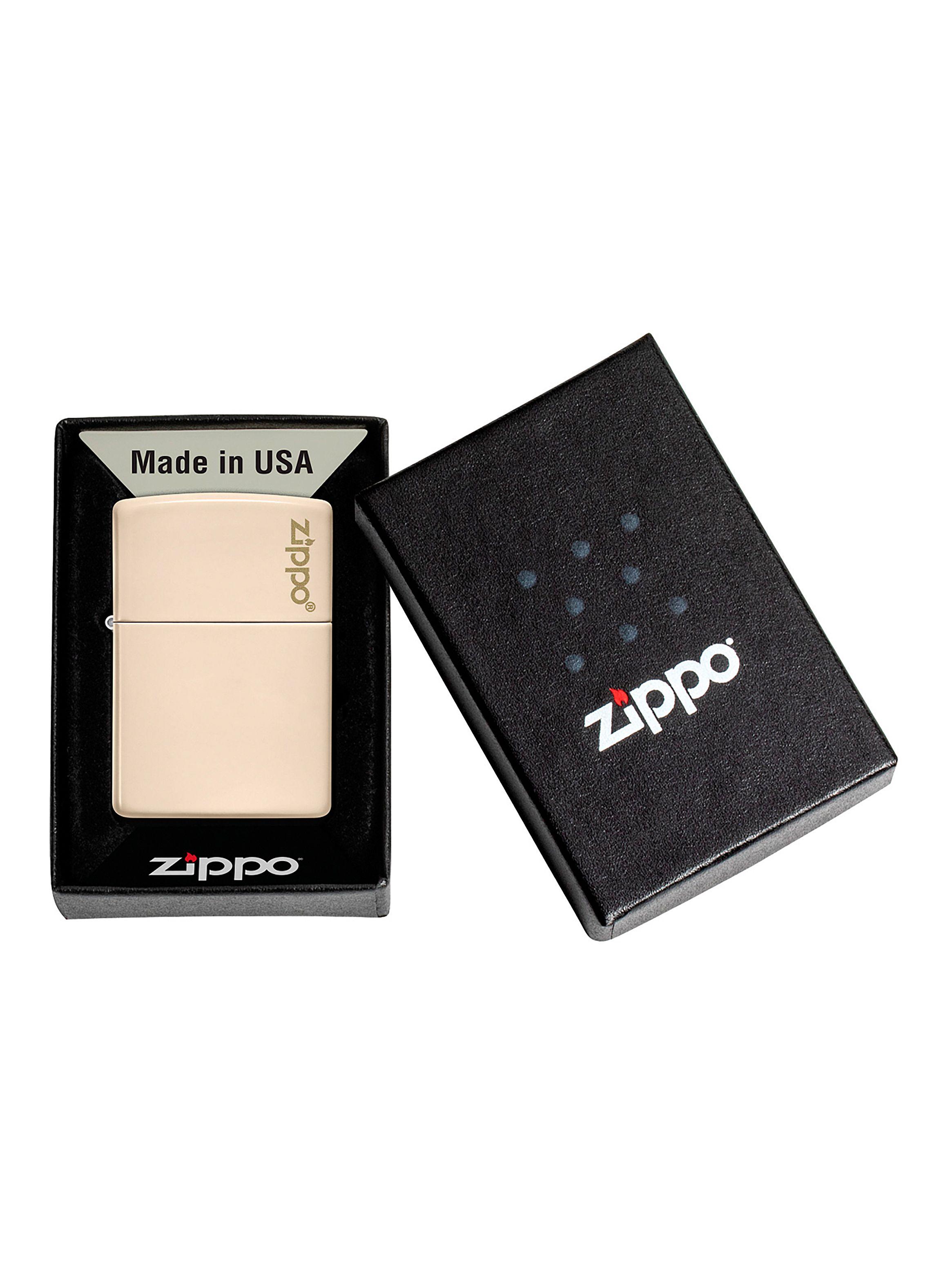 Encendedor Zippo Lighter Classic Flat Sand Zippo Logo-3