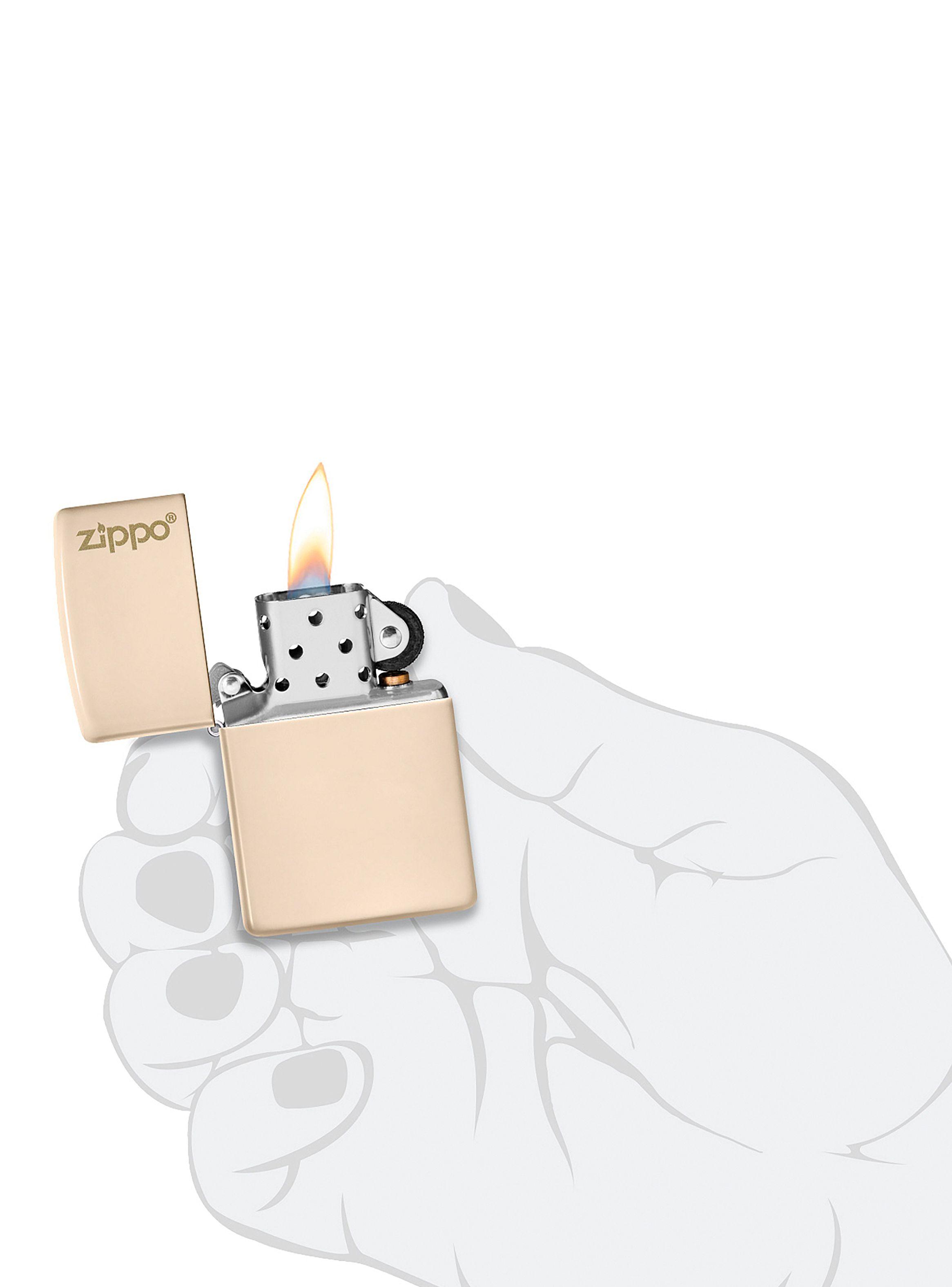 Encendedor Zippo Lighter Classic Flat Sand Zippo Logo-4