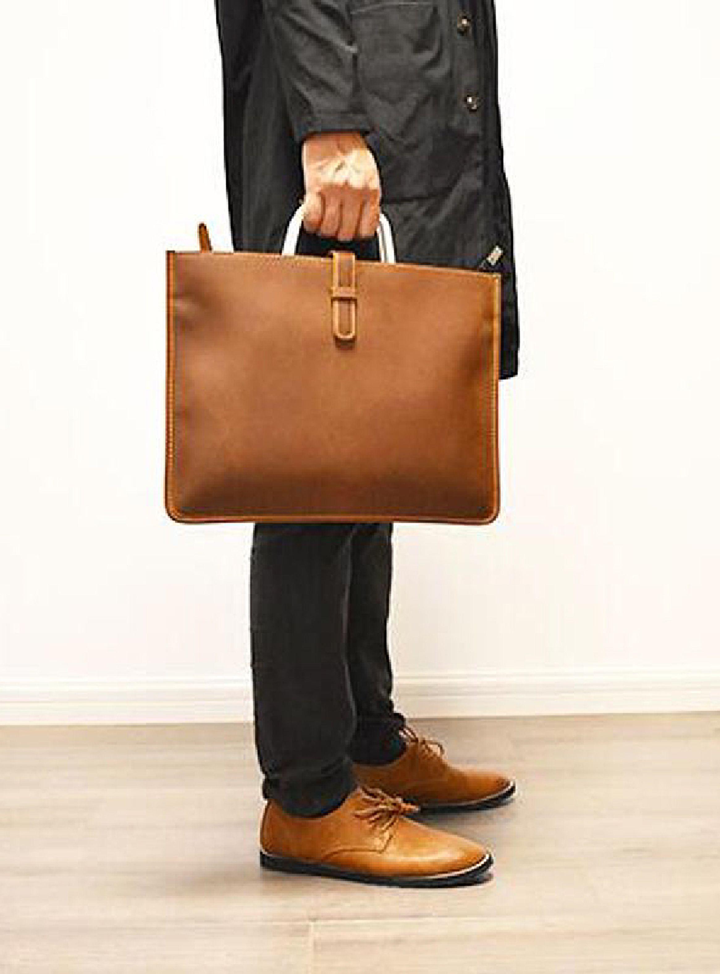 Bolso Cuero Hombre Maletin Ejecutivo-3
