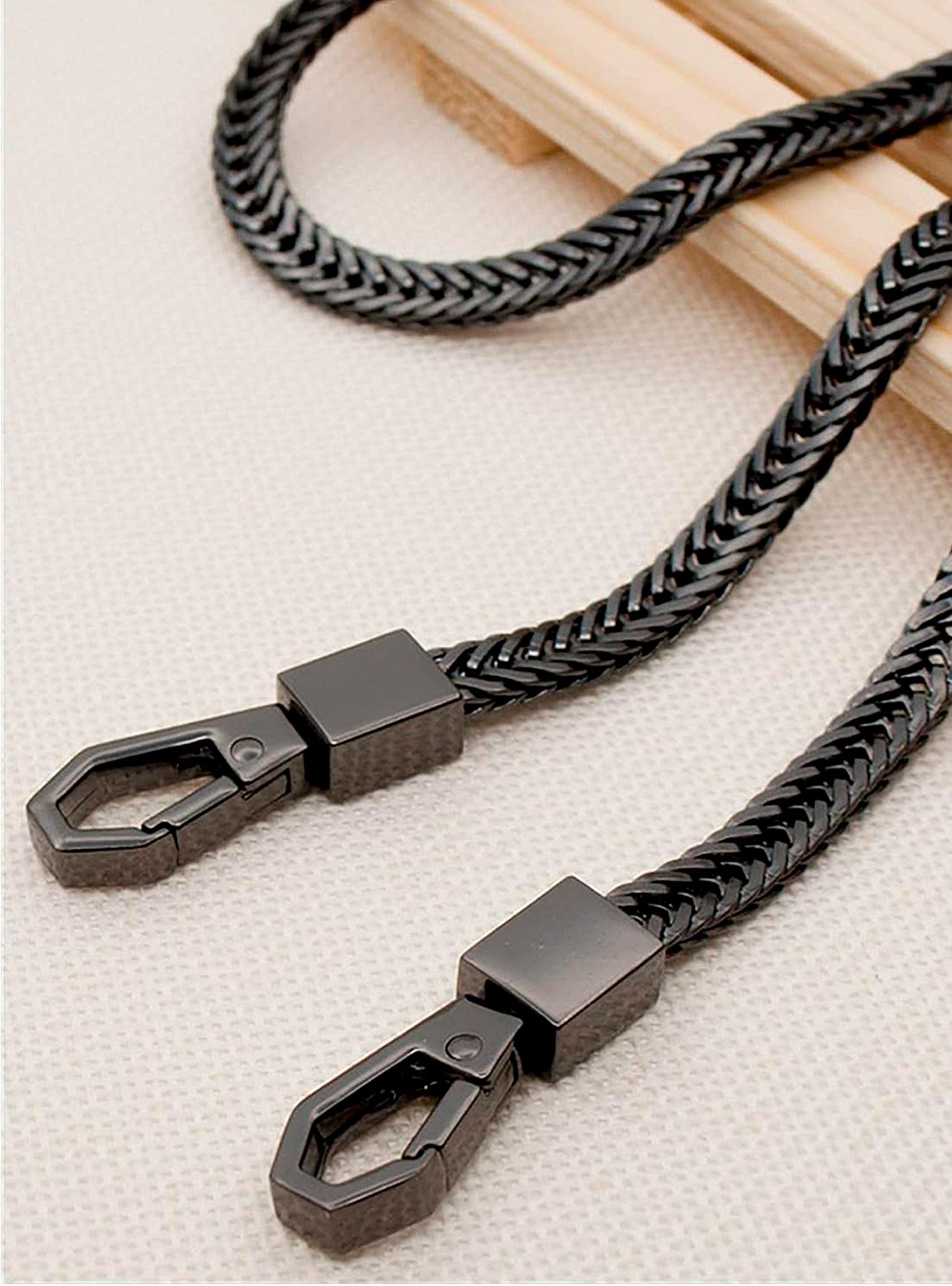 Llavero Cadena con Ganchos para Pantalón en Acero Negro-5