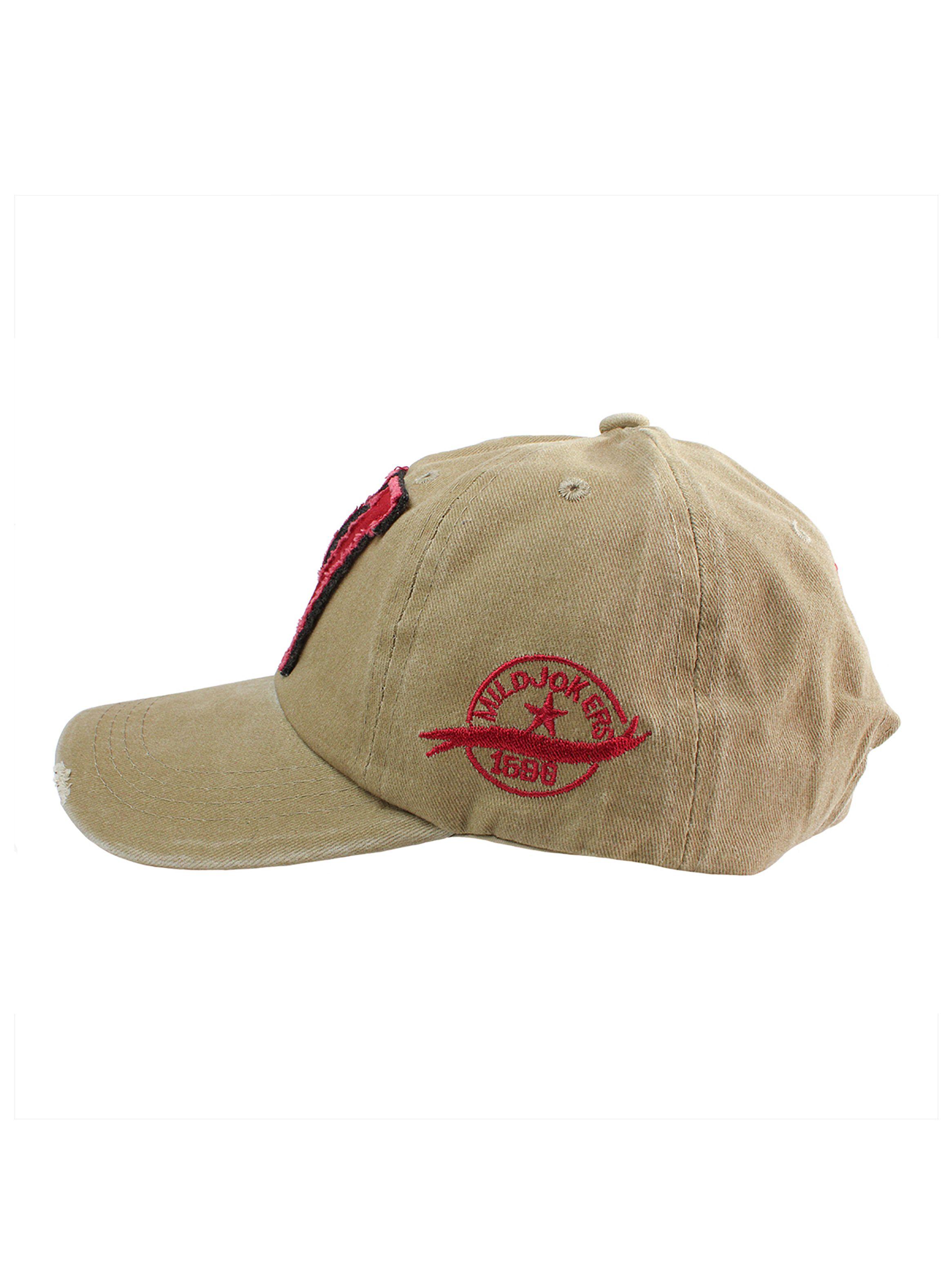Jockey de Algodón Unisex Diseño W Caqui Rojo-4