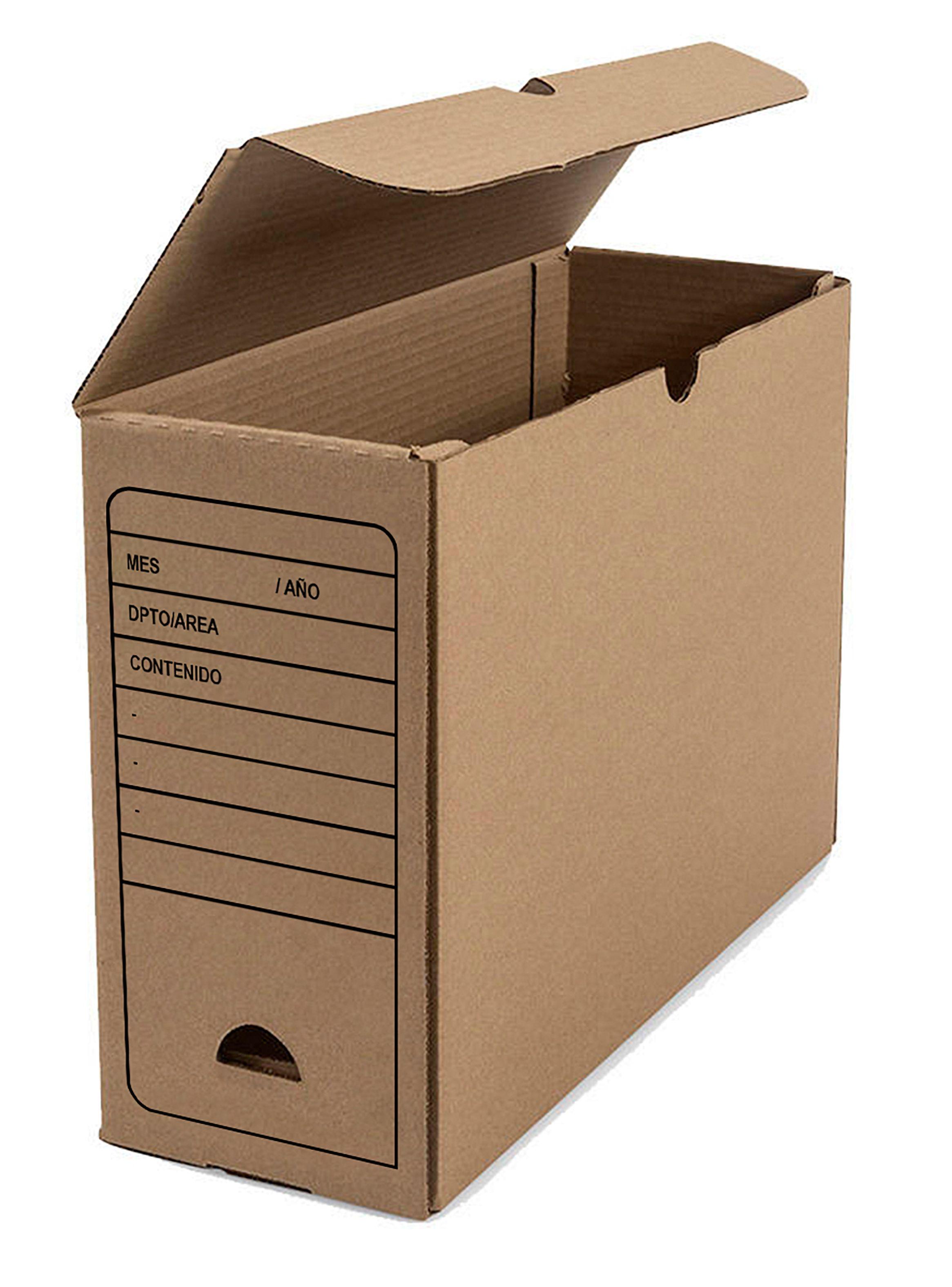 Caja Archivo Computación Cajas de Cartón Kraft Impresas x10 unds-2