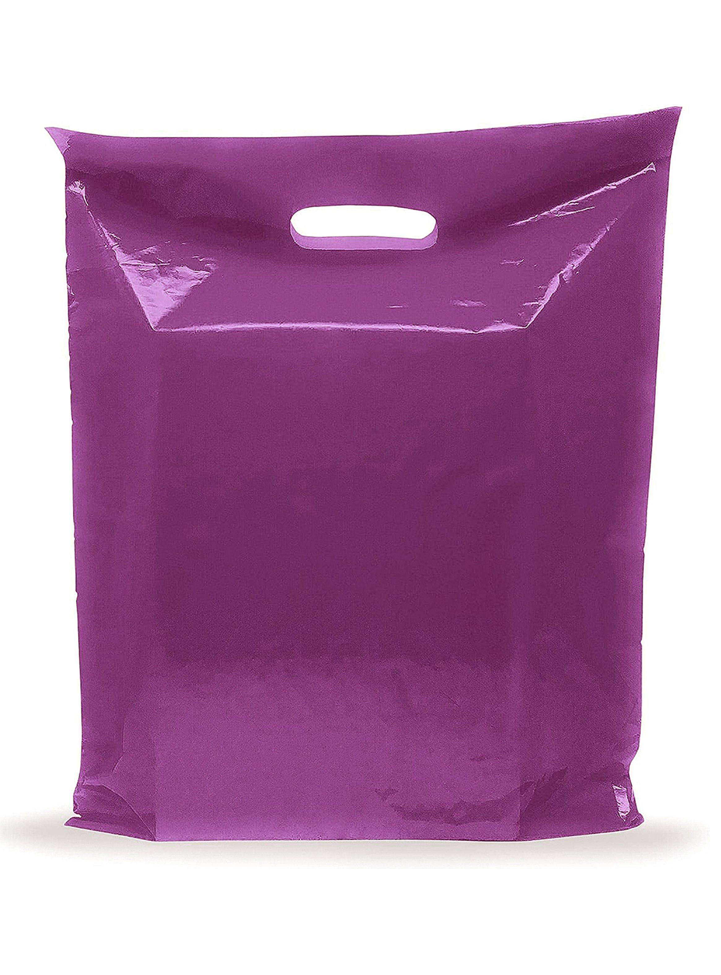 Bolsa Plástica Boutique Troquelada Riñon 40x50 Lila-0