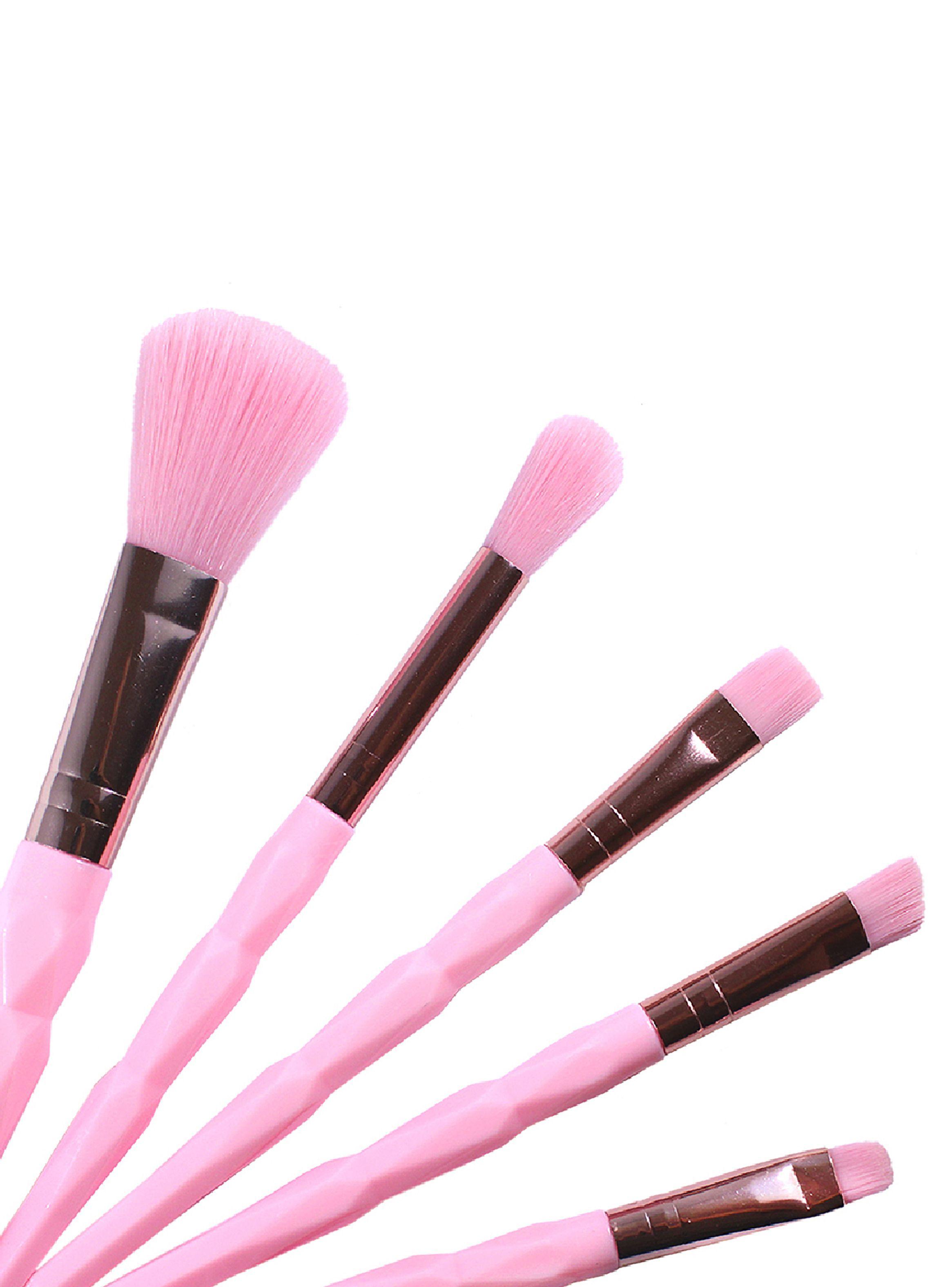 Set 5 Brochas para Maquillaje Piové Rosa-3