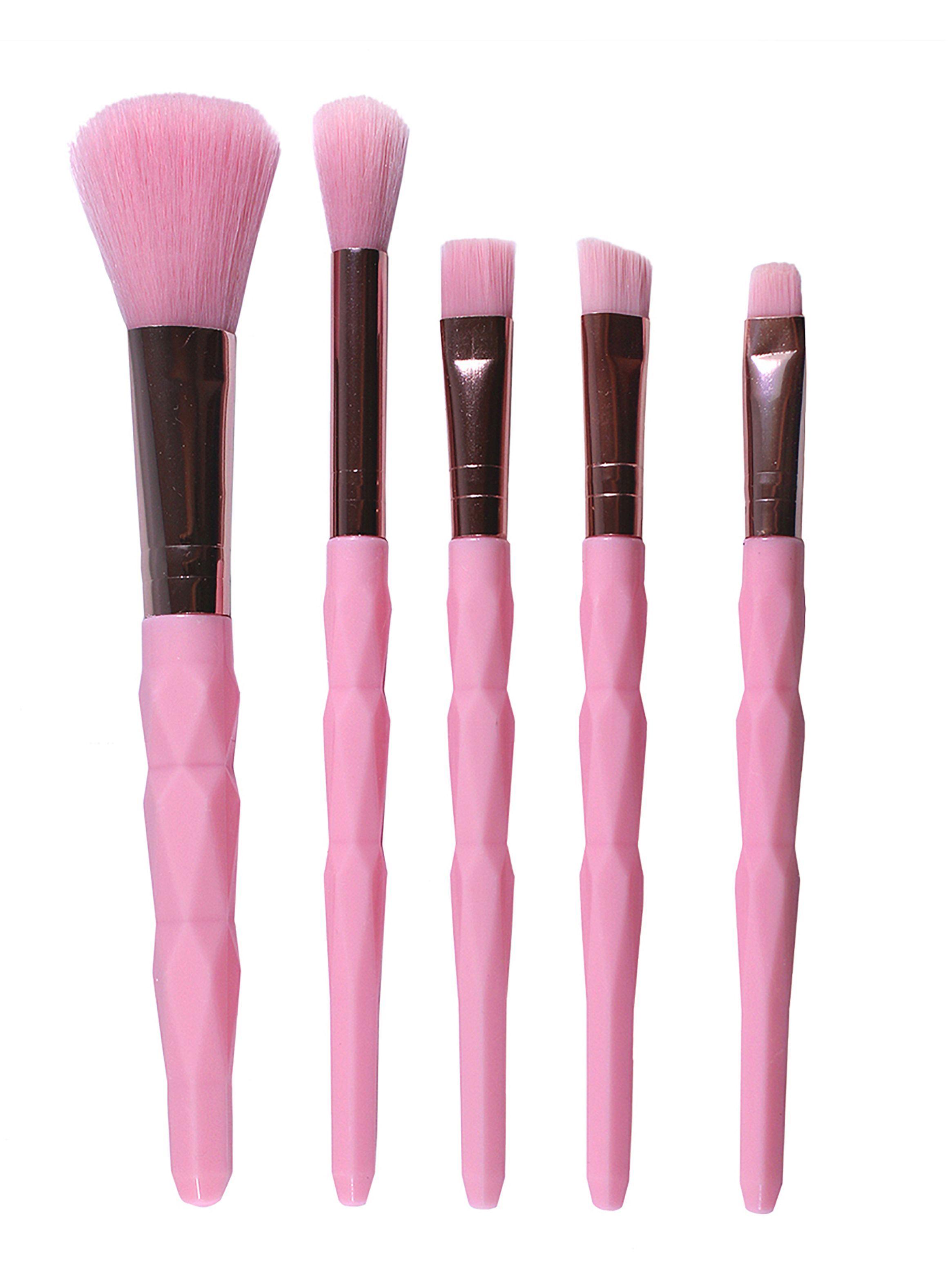 Set 5 Brochas para Maquillaje Piové Rosa-0