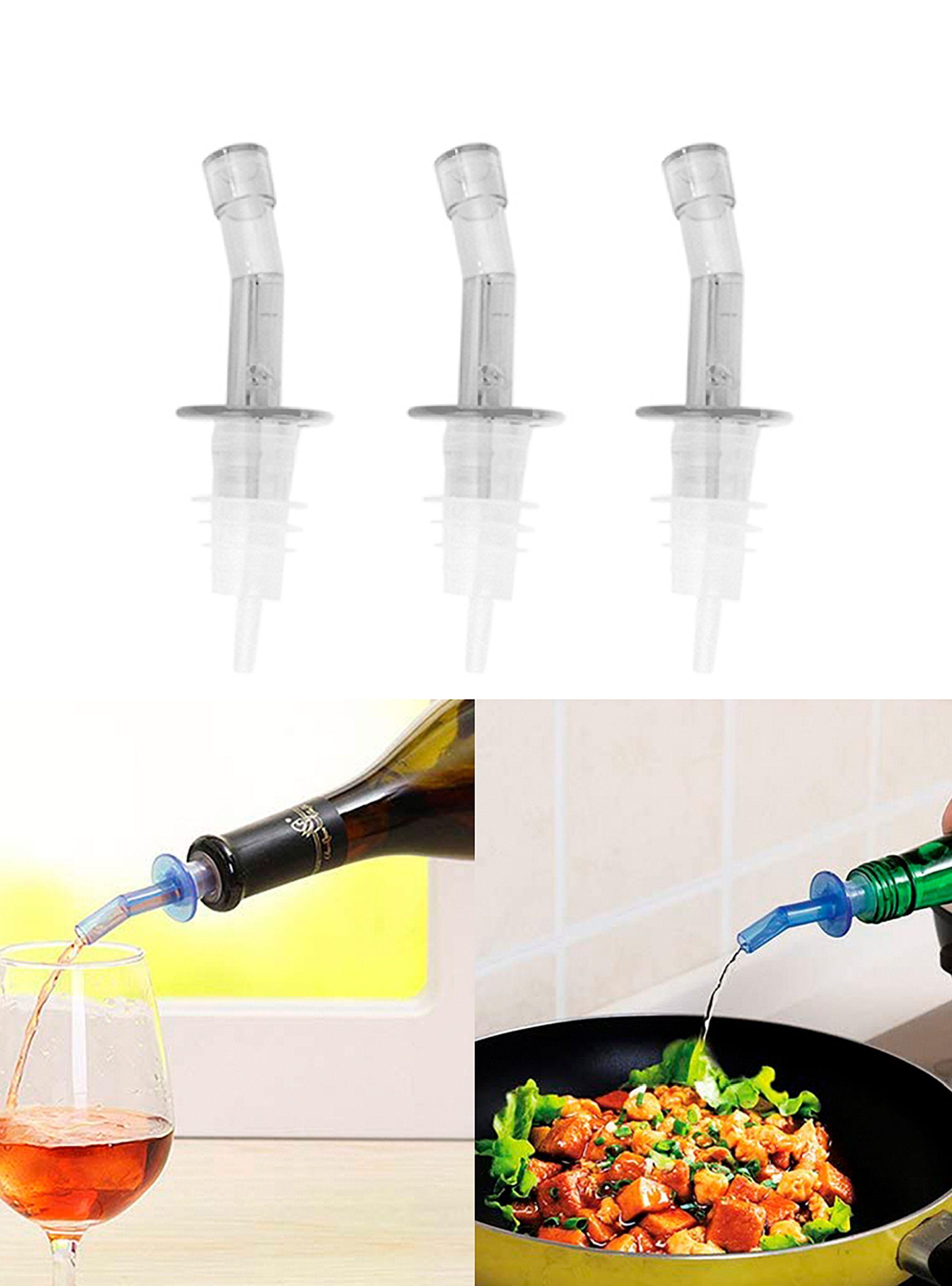 Pack x3 Tapon Botella Dispensador Dosificador Aceite Vino-1