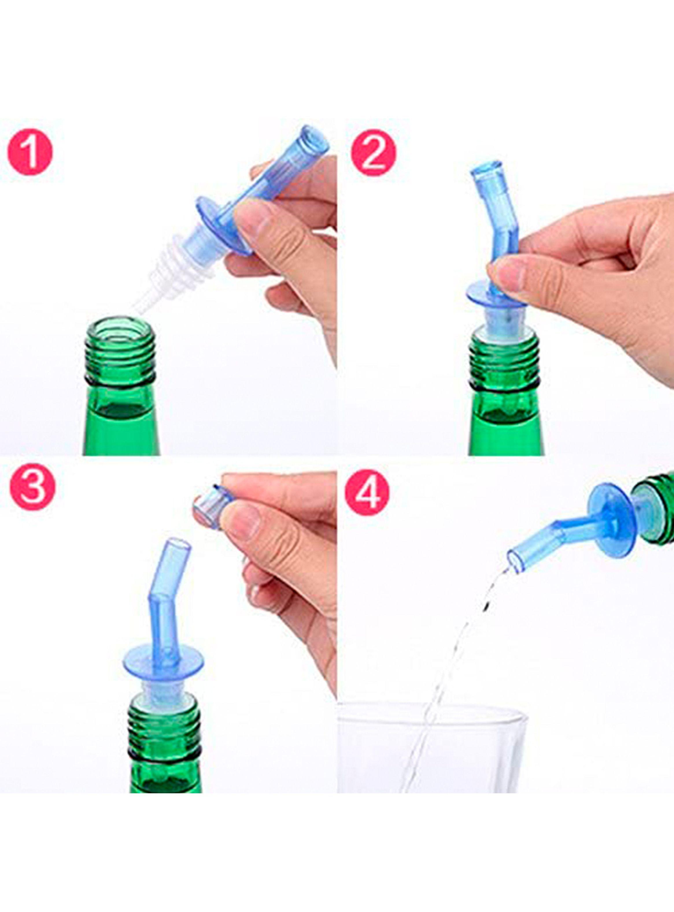 Pack x3 Tapon Botella Dispensador Dosificador Aceite Vino-3