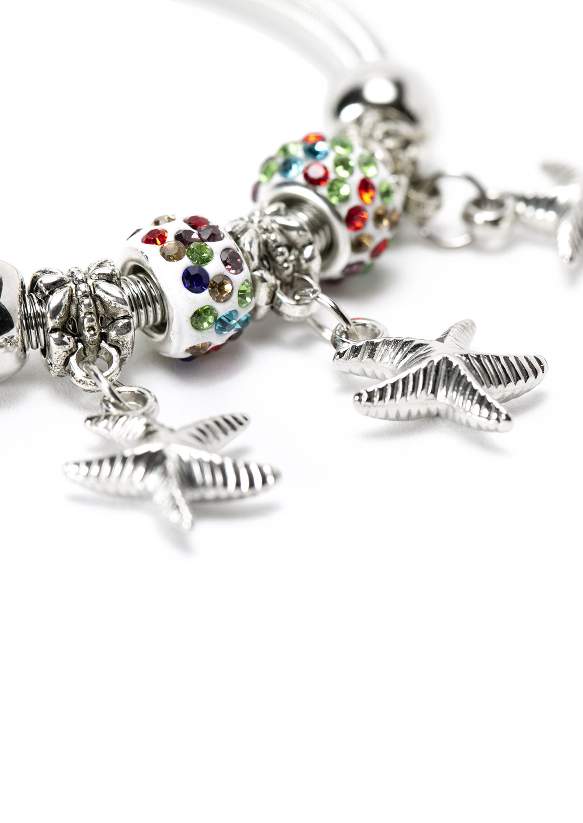 Pulsera Mujer Acero Colgante Estrellas Marinas-2