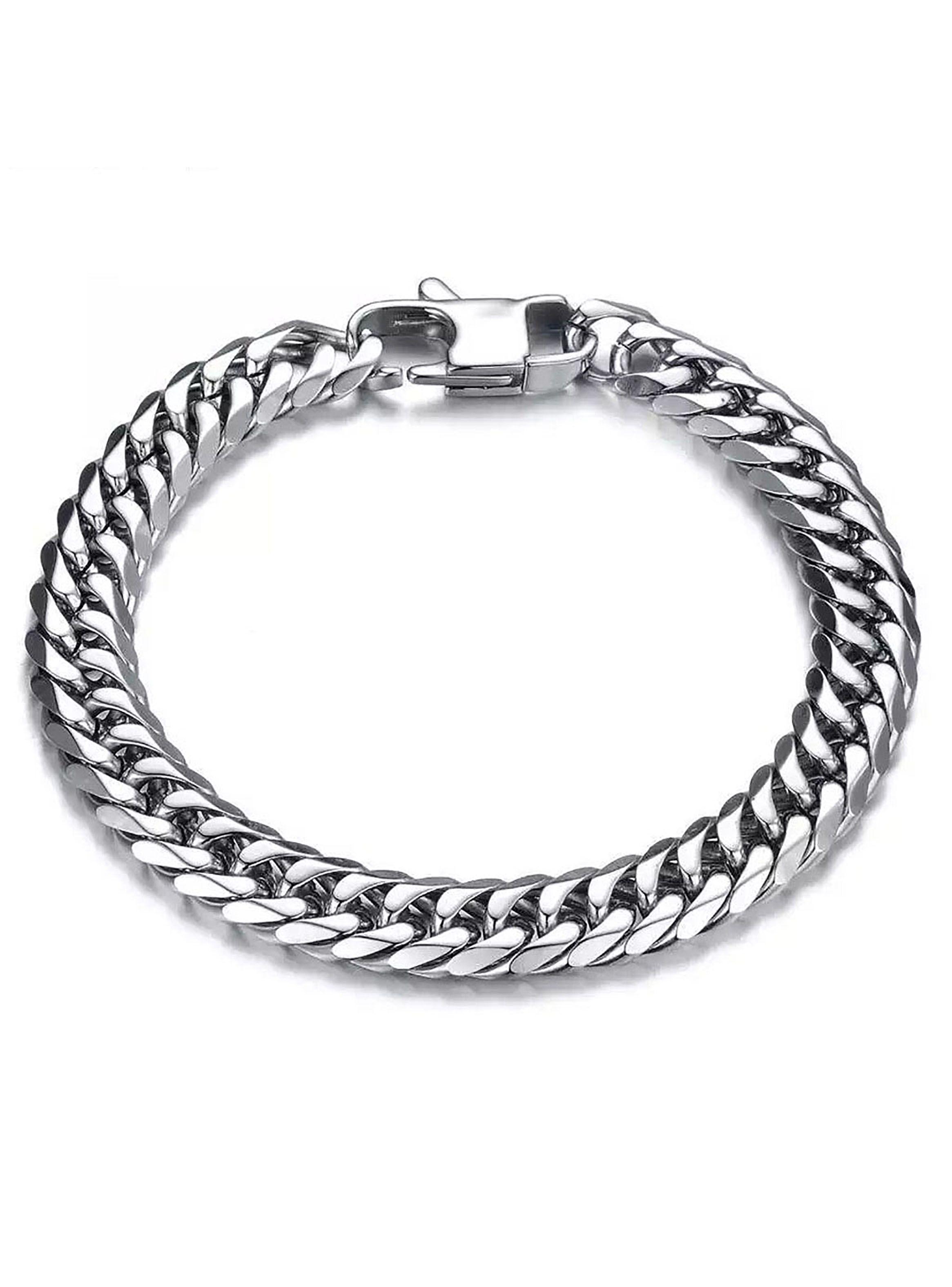 Pulsera Hombre Acero Color Plata-1