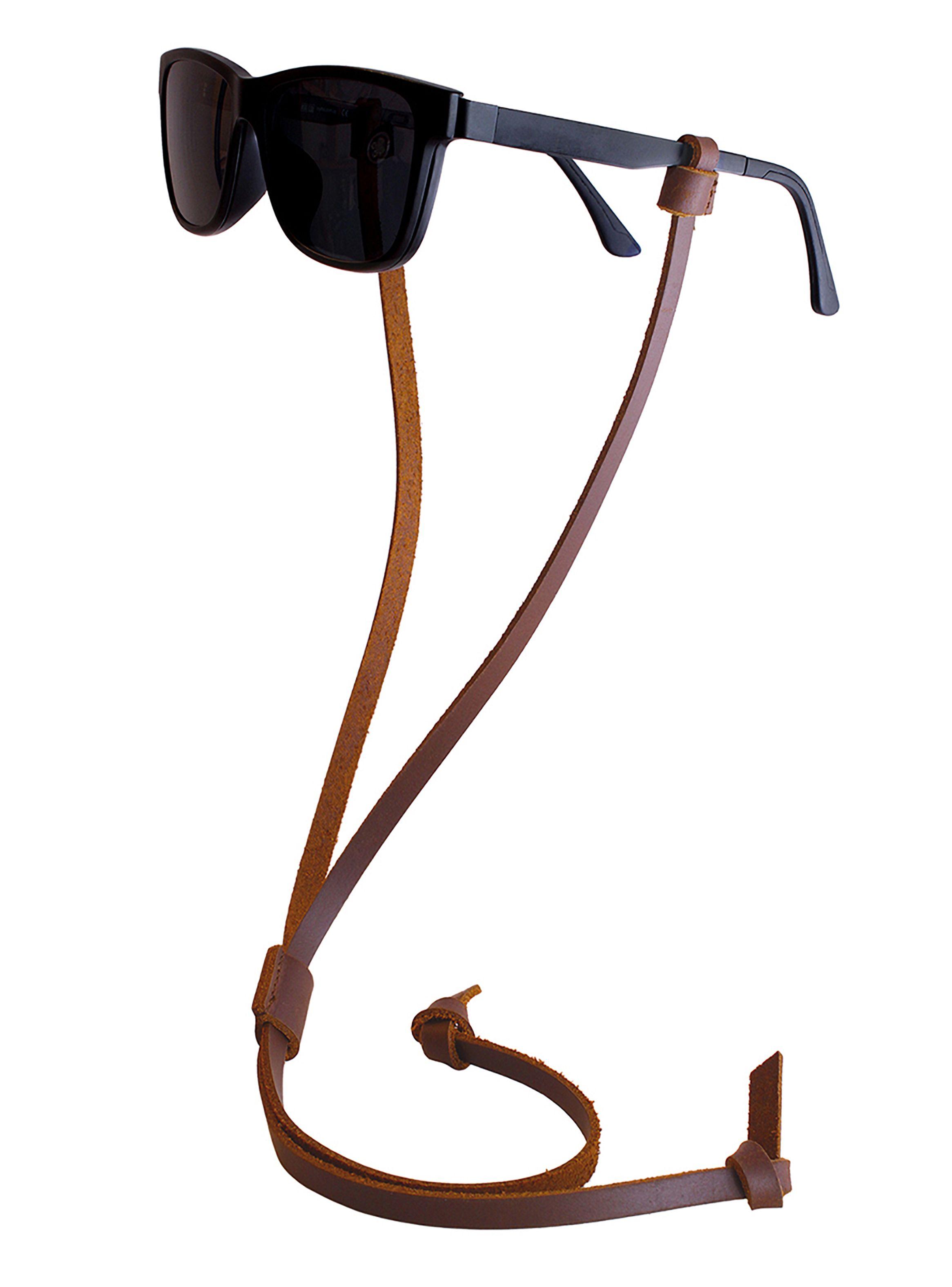 Sujetador Strap Lentes Cuero Marrón Millam-0