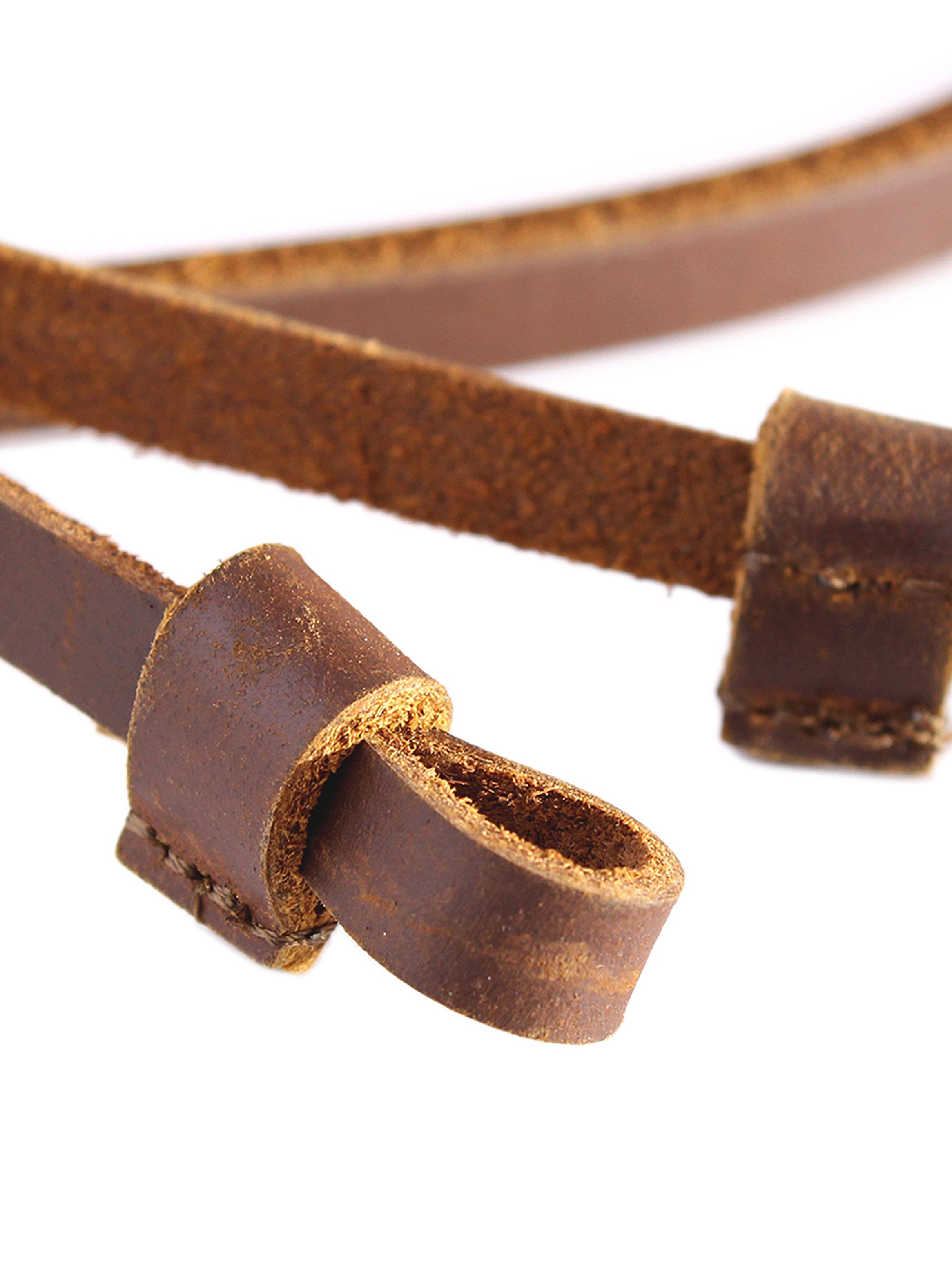 Sujetador Strap Lentes Cuero Marrón Millam-3