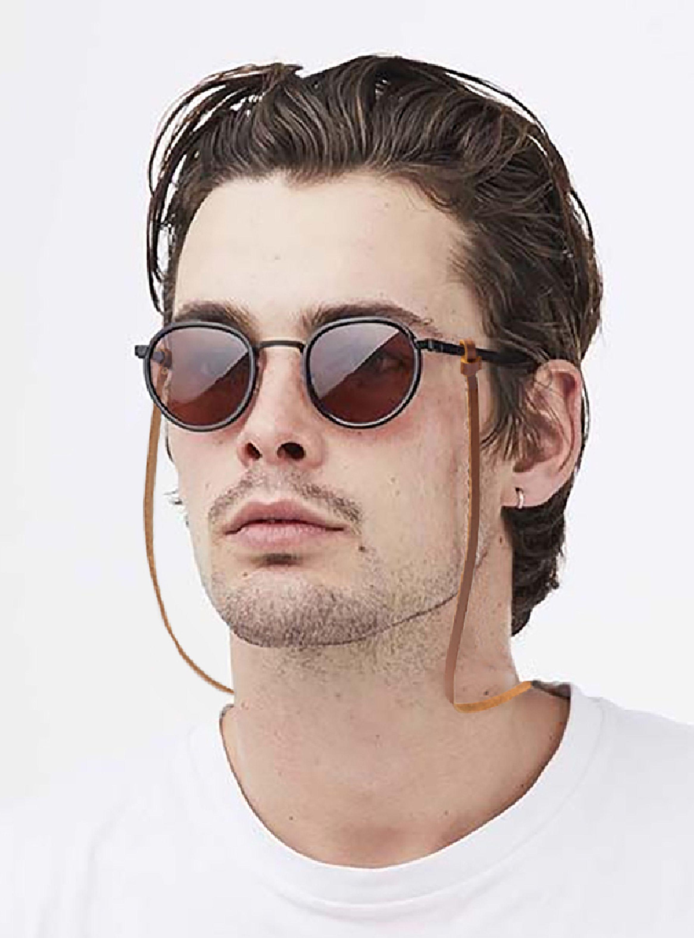 Sujetador Strap Lentes Cuero Marrón Millam-4