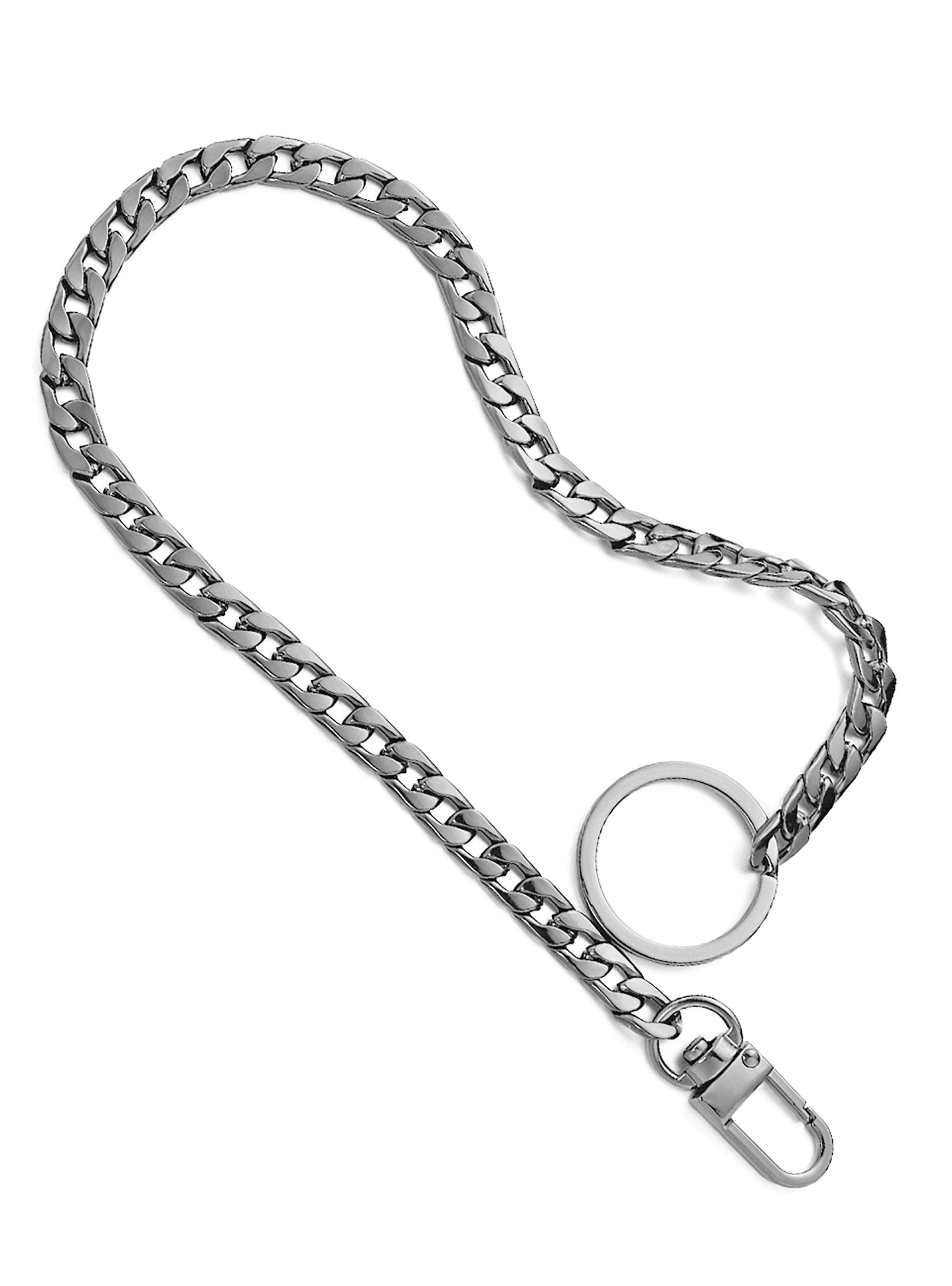 Llavero Cadena Metal Plateada para Pantalón-0