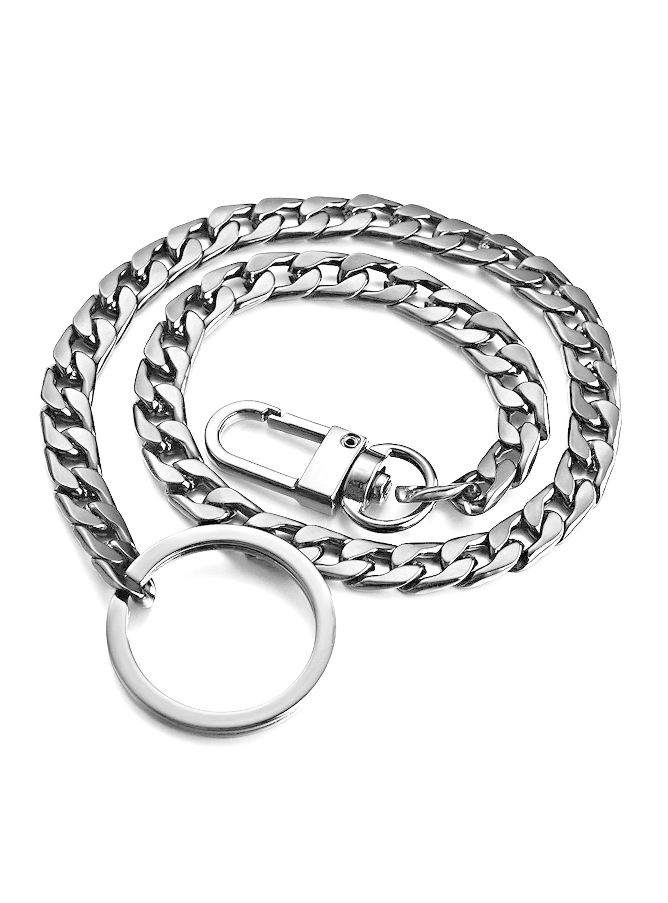 Llavero Cadena Metal Plateada para Pantalón-1