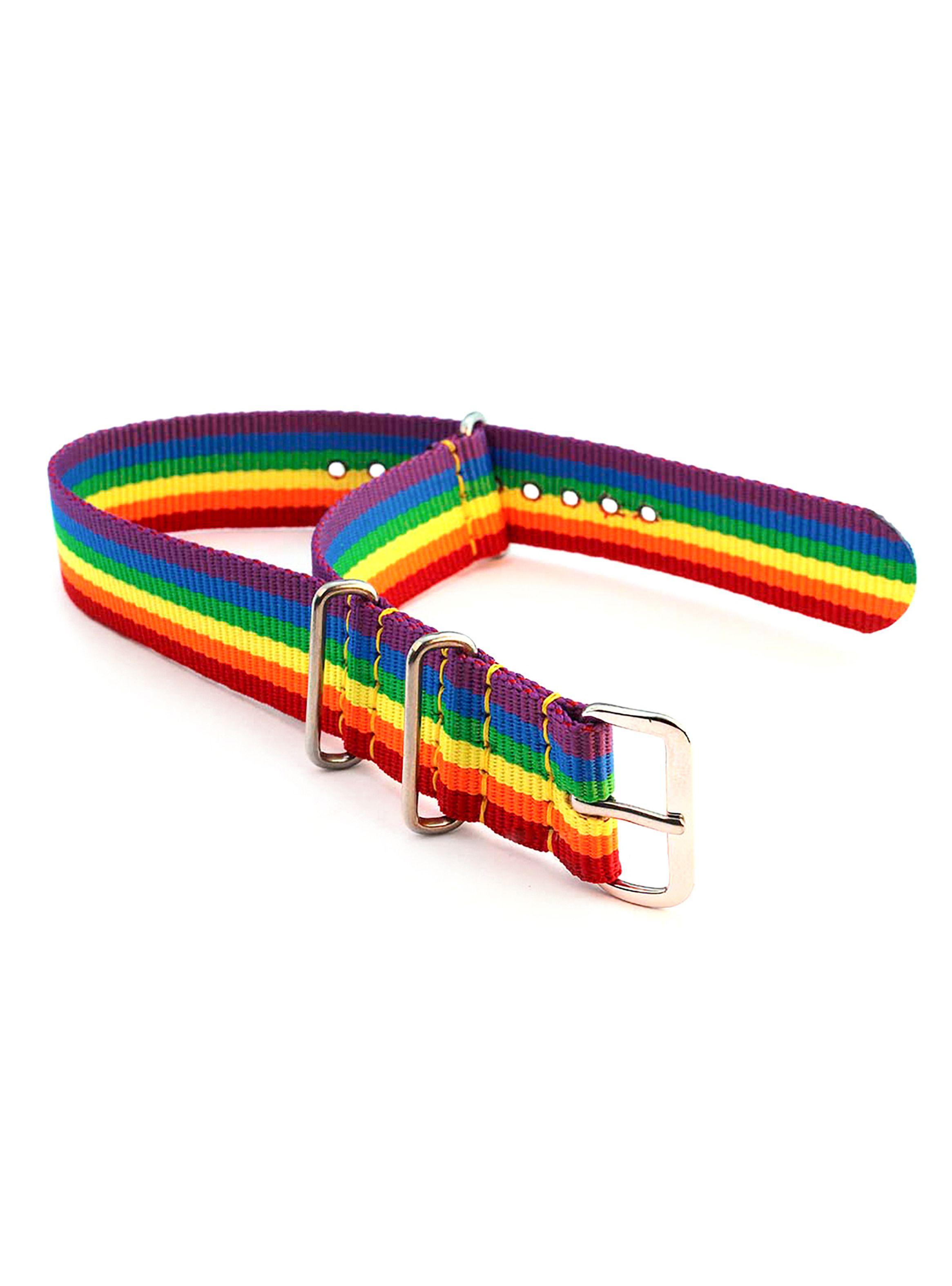 Pulseras Unisex Brazalete Multicolor Pride con Hebilla-1