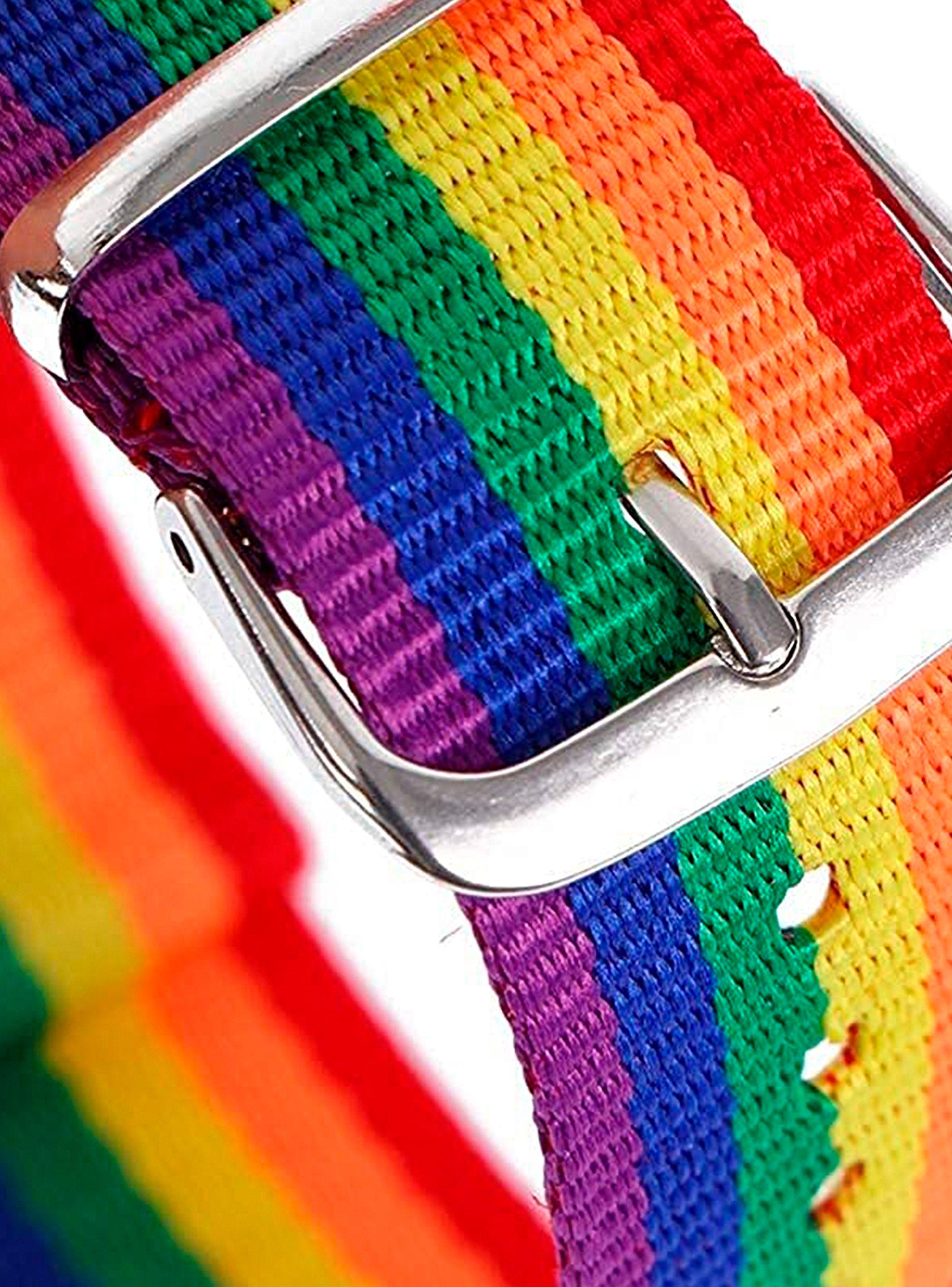 Pulseras Unisex Brazalete Multicolor Pride con Hebilla-2