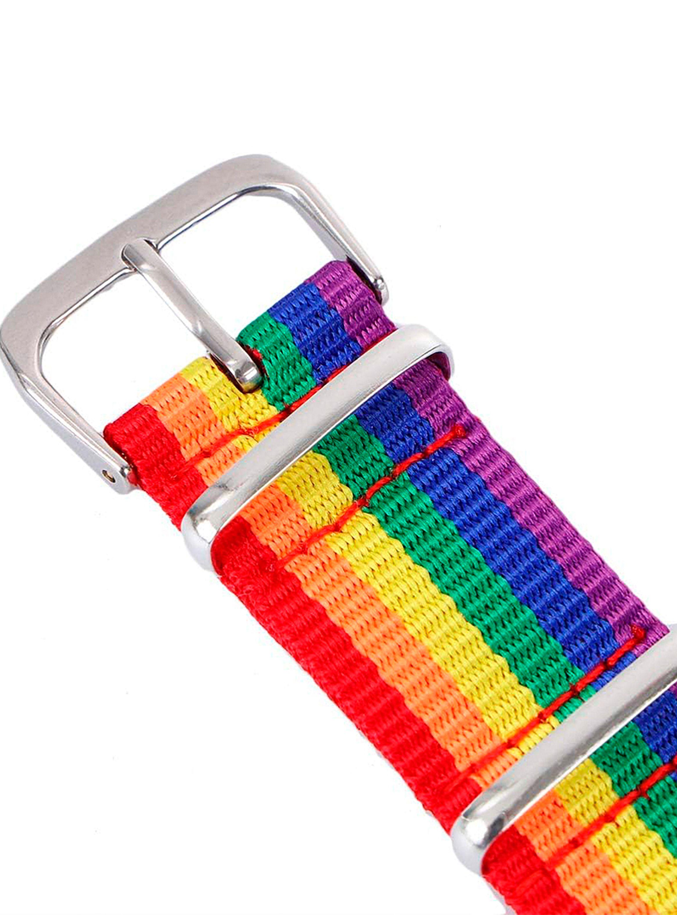 Pulseras Unisex Brazalete Multicolor Pride con Hebilla-5