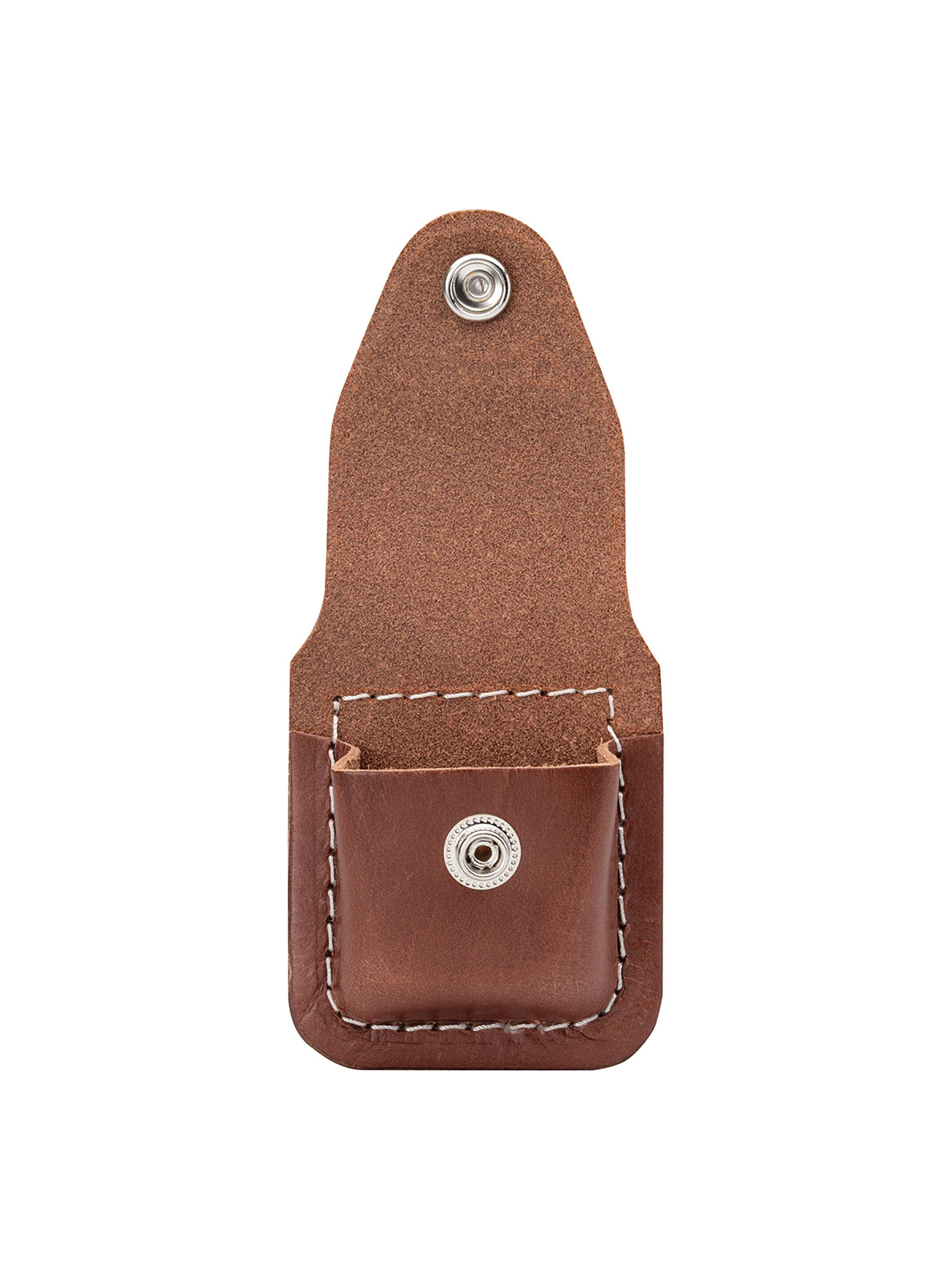 Estuche Zippo Funda Cuero Brown Lighter Pouch-Clip Marrón-2