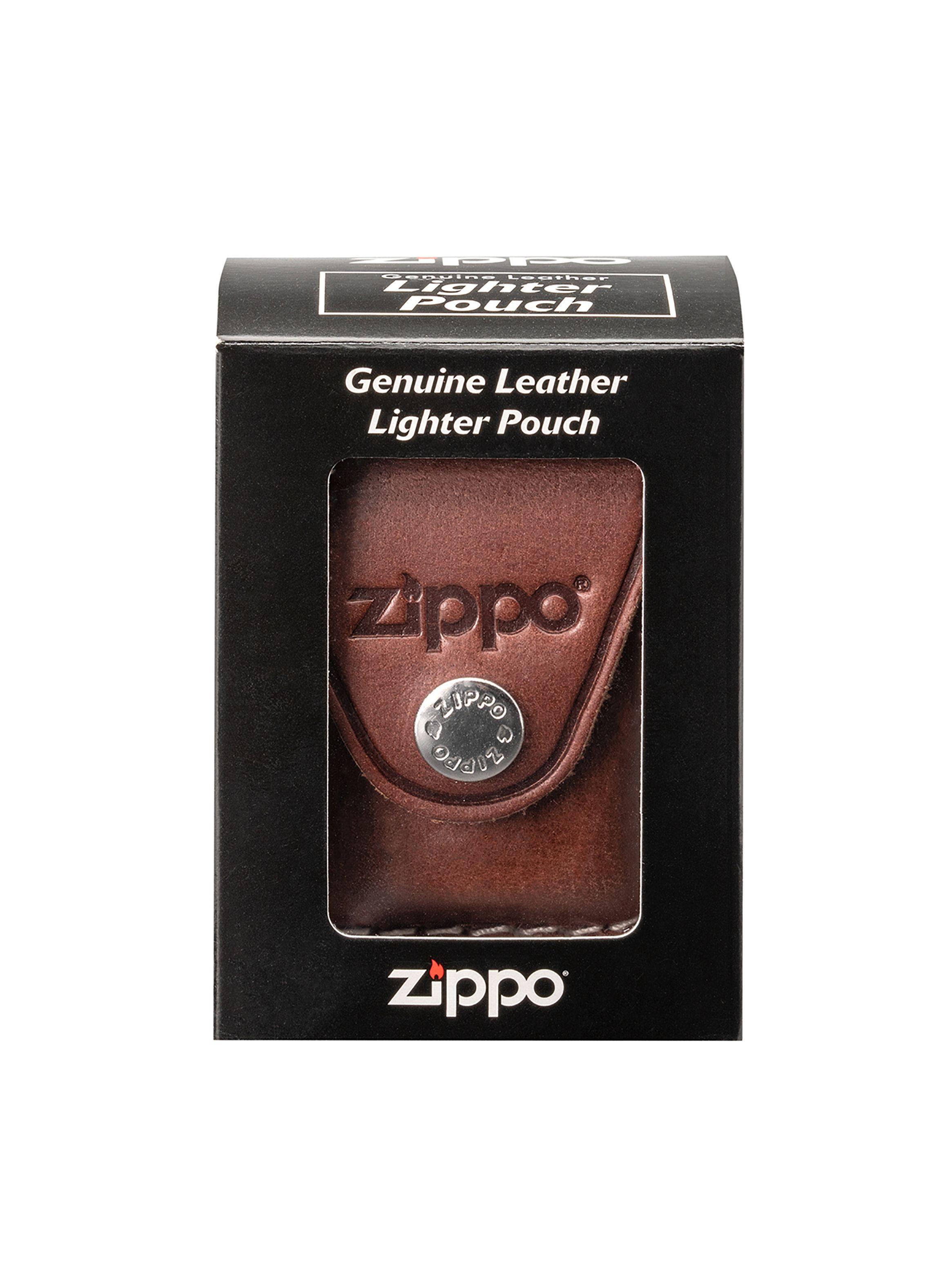 Estuche Zippo Funda Cuero Brown Lighter Pouch-Clip Marrón-3