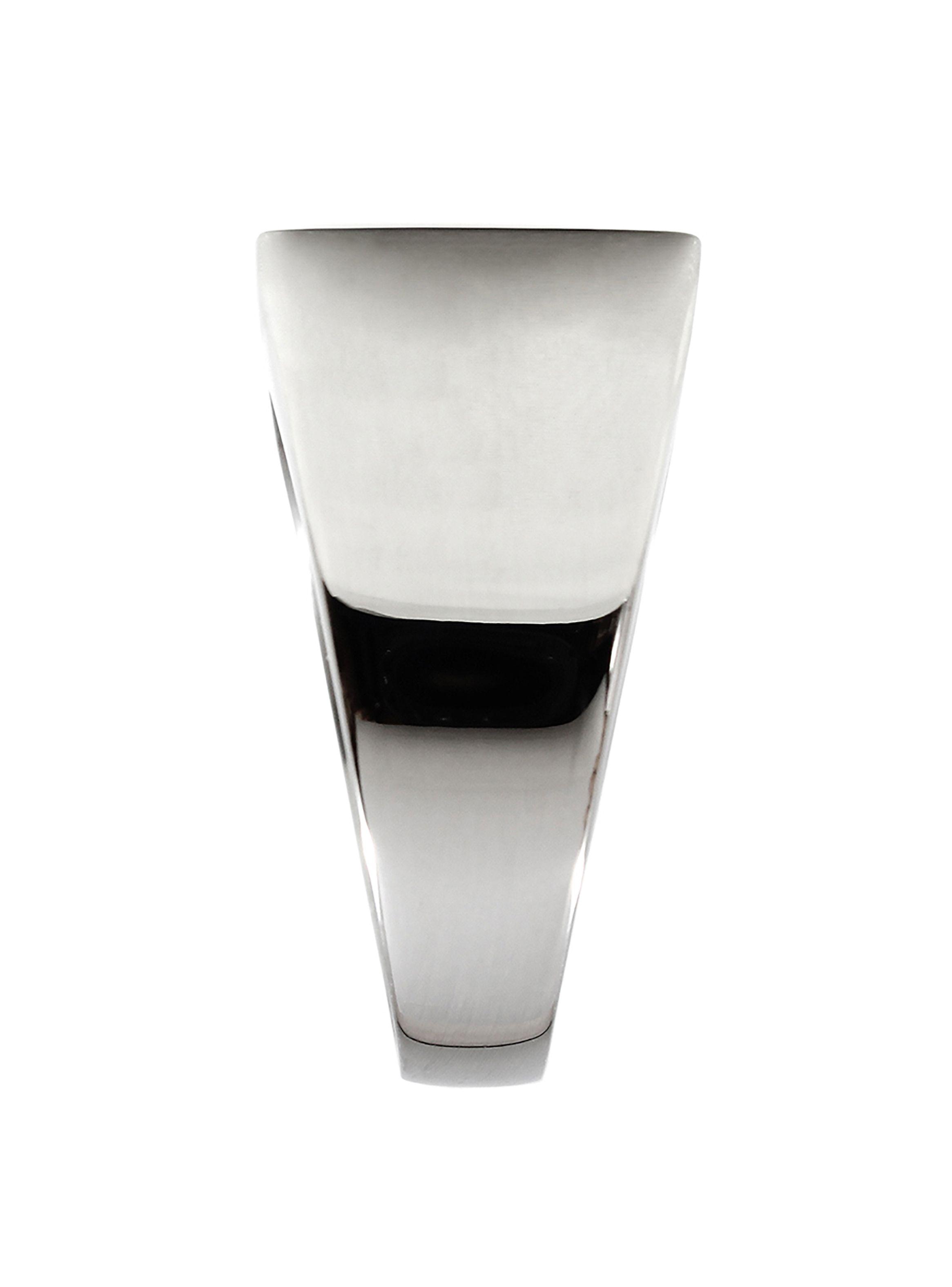 Anillo Acero Rectangular Tope Plano color Plateado Talla 12-3