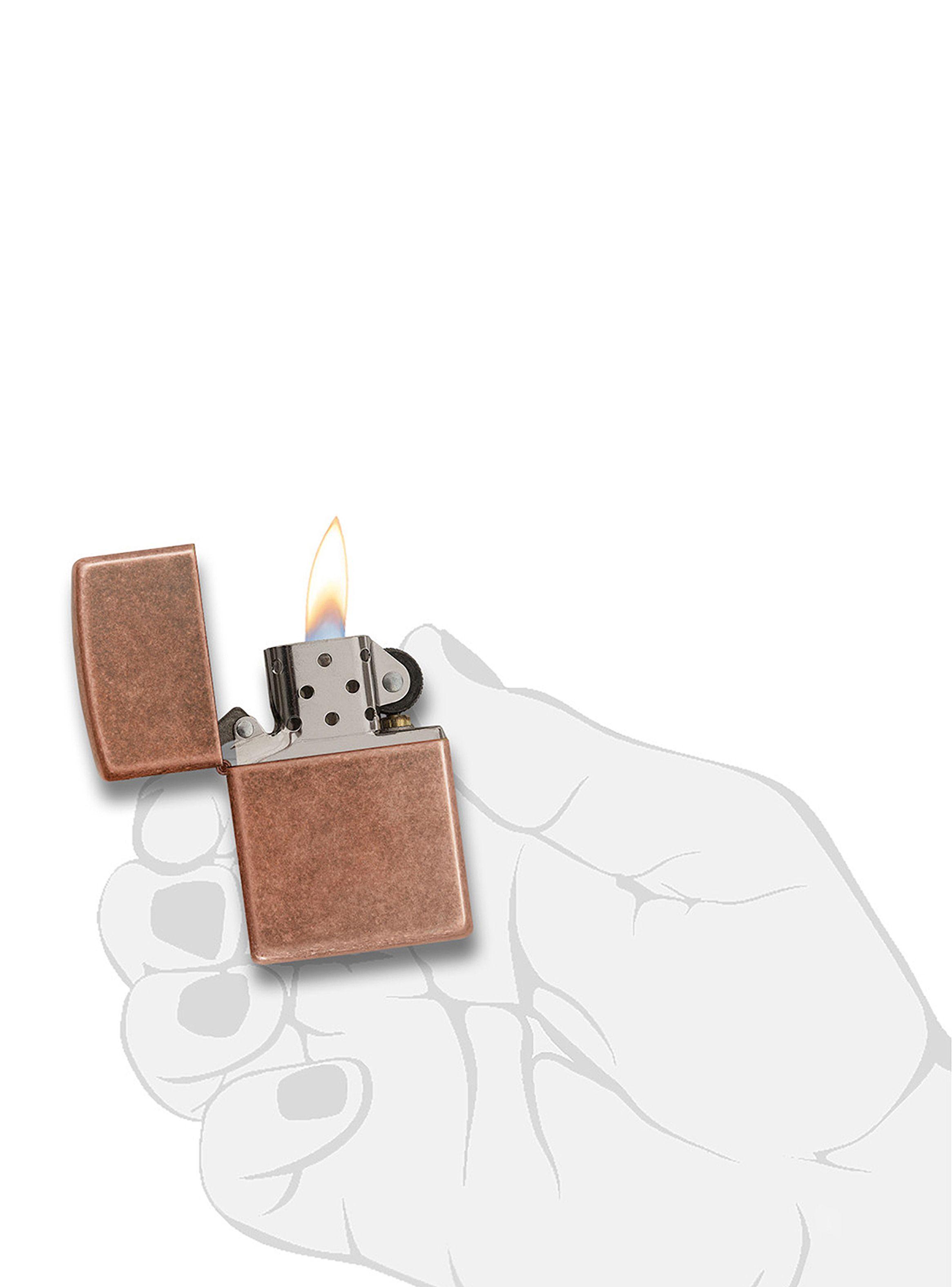 Encendedor Zippo Lighter Classic Antique Copper Cobre-5
