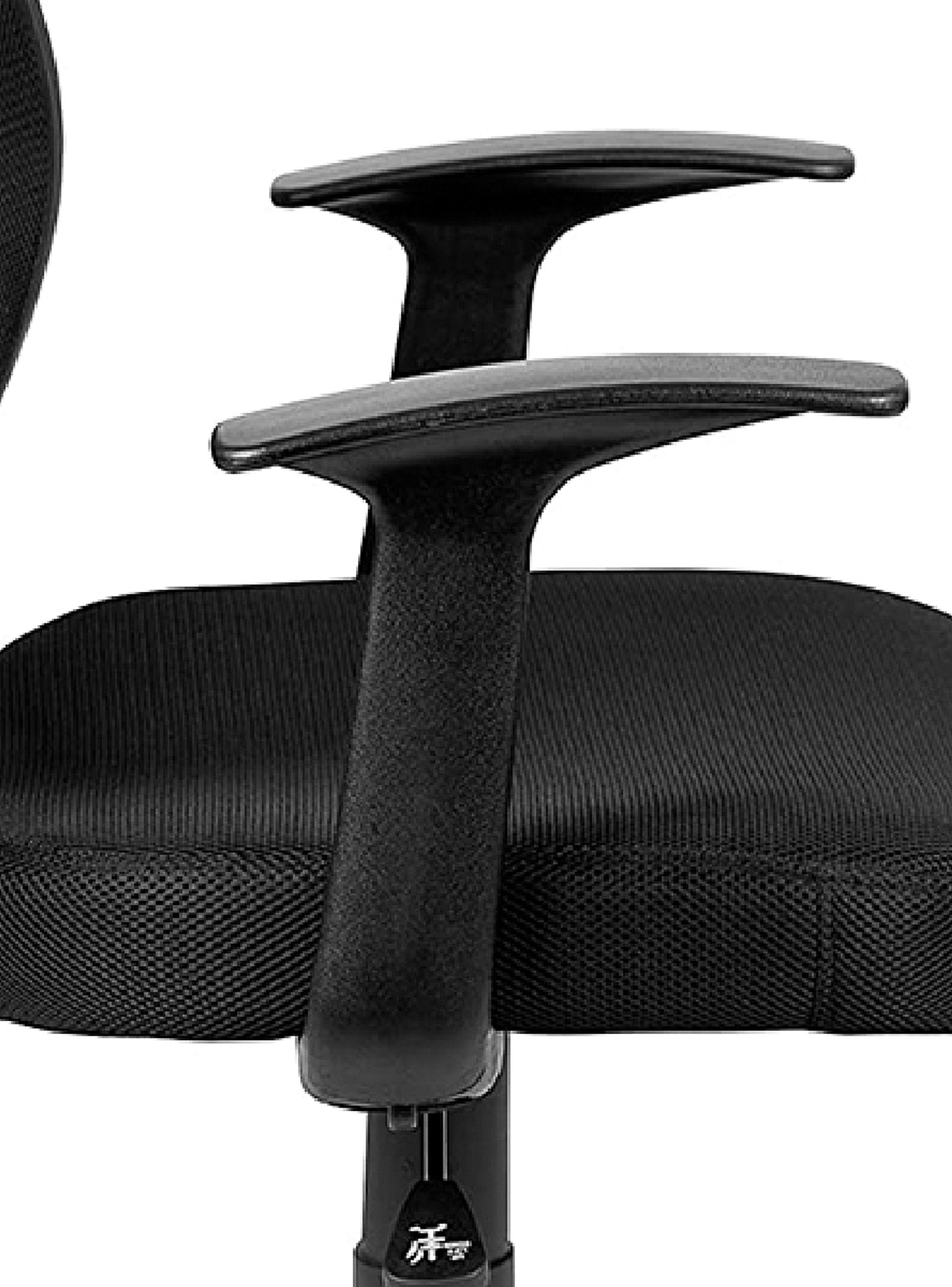 Repuesto Silla Escritorio Reposabrazos Fijos Negro 2 un-6